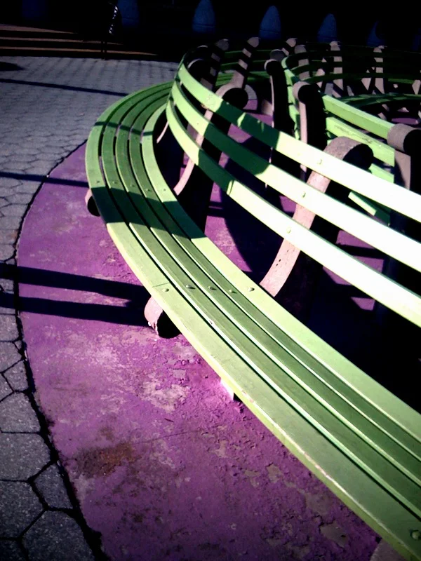 As one of my goals for 2010 I will try and upload a photo every day. This should both force me to look for interesting shots as well as providing and interesting way to look back on the year. So here is a picture of a bench in NYC.