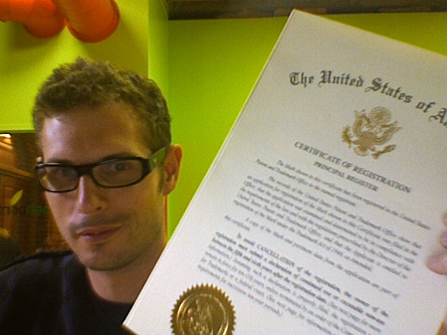 The logo I designed for GreenPrint is now an officially registered trademark!