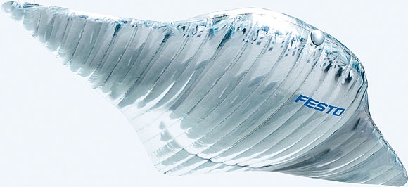 This helium hybrid flying machine is just fantastic. The Air_ray resembles a slightly overweight mantaray, and flys by flapping it's flexible wings, the video shows just how elegant this method of locomotion is. The Air_ray is a one off prototype and only useful in big indoor spaces, but I would love to see this flying around sports stadiums and shopping malls.
Link - Video
