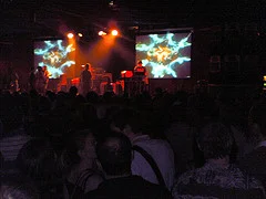 13122005(003).jpg
Originally uploaded by jkprime .
Caught Fat Freddys Drop at the Hamersmith Palais last night. Very cool New Zealand Dub band with a trombonist, trumpeter and sax. Really cool chilled out beats, would have been absolutely ideal for a sunny day in the park, not so ideal for a dark Hammersmith Palais at 1am. The band didnt come on until after 11, which meant a late night was inevitable. Was a very slow start this morning!