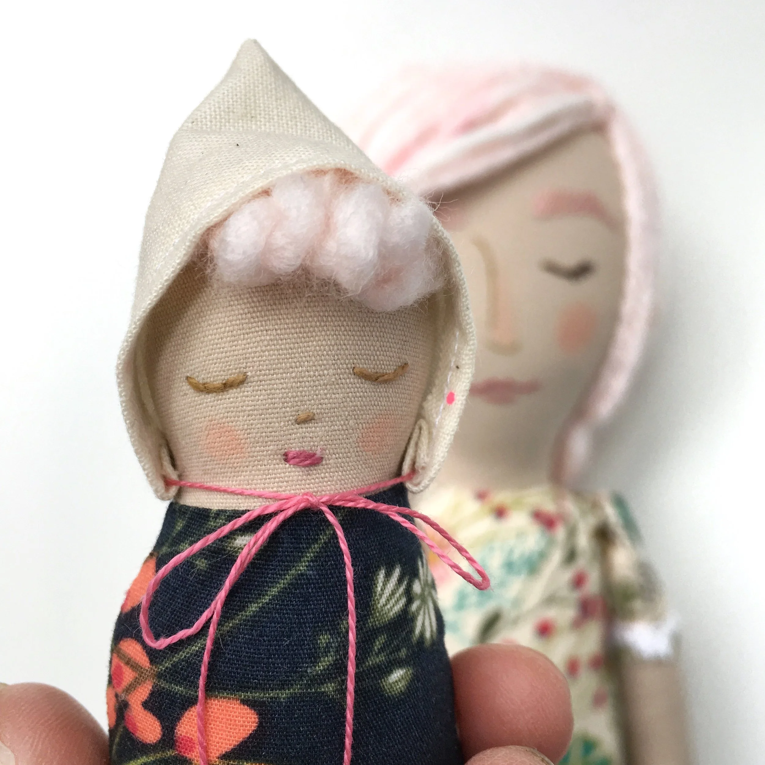 Baby with pink tuft