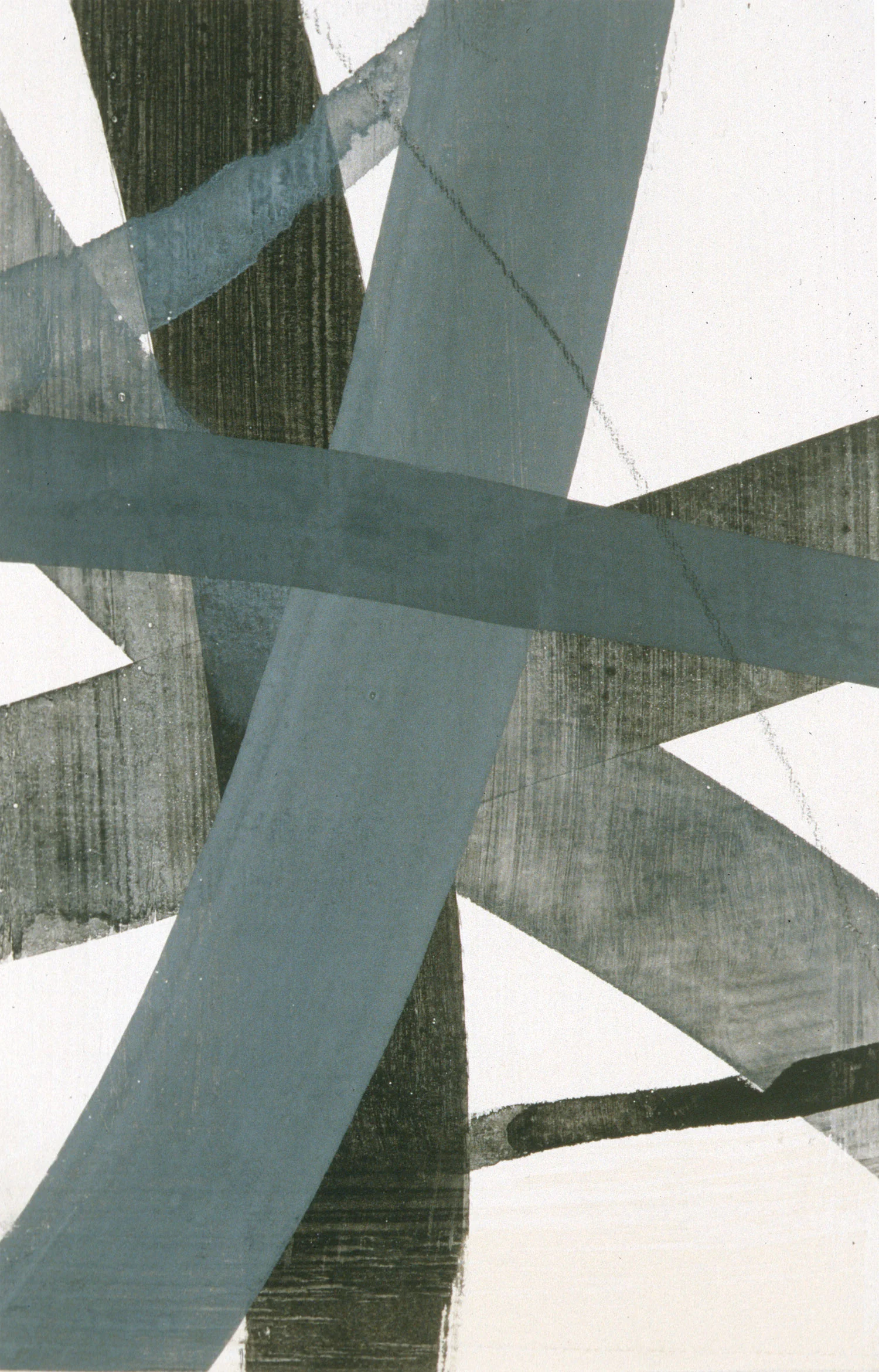 Rockland 1 , 4.25 x 2.75", ink, gouache & pencil on gessoed paper, 2016