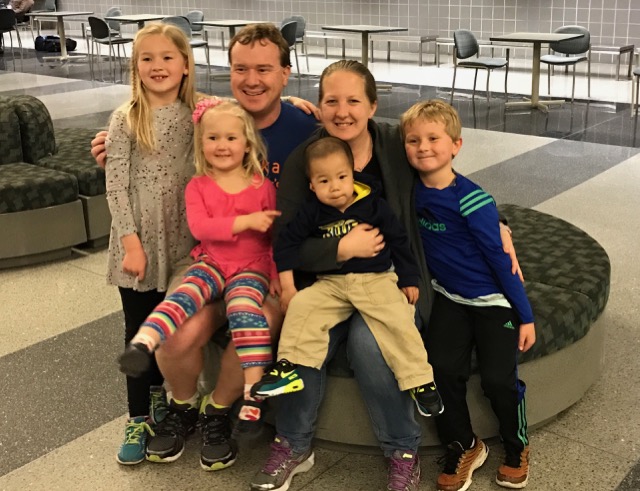 Our newly expanded family of six. 