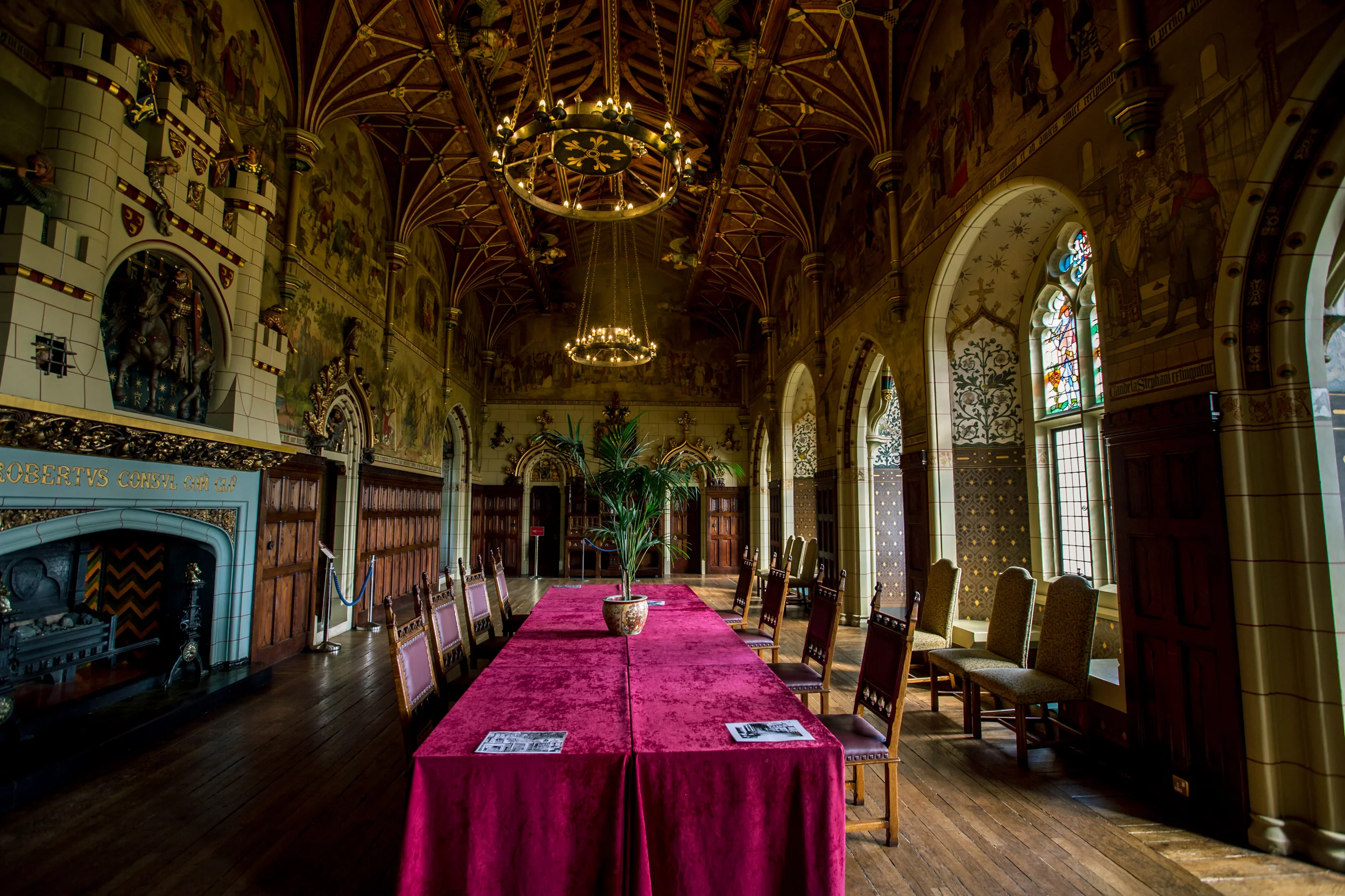 cardiff castle interior hall