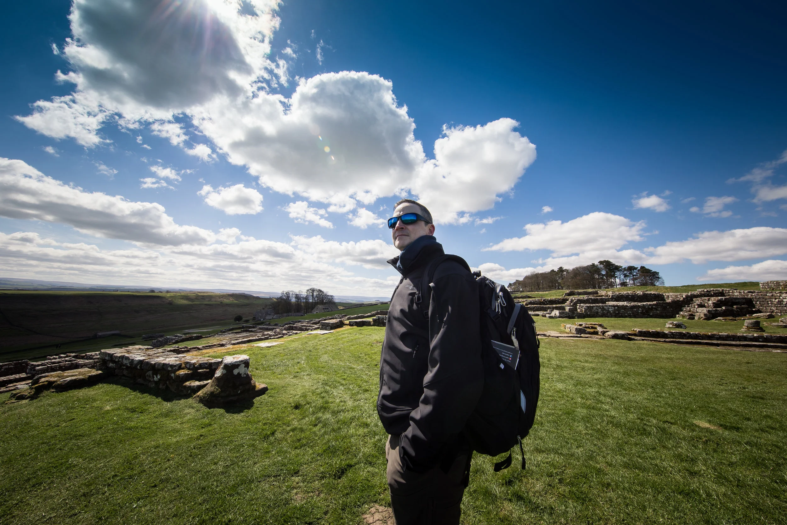 my husband looking amazing at hadrian's wall ©jennifer bailey 2018