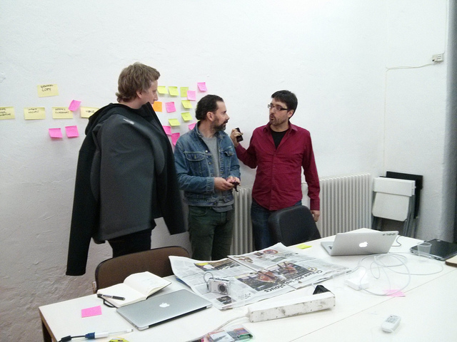 Initial concepting session for Winning Formula, Barcelona, November 2013.