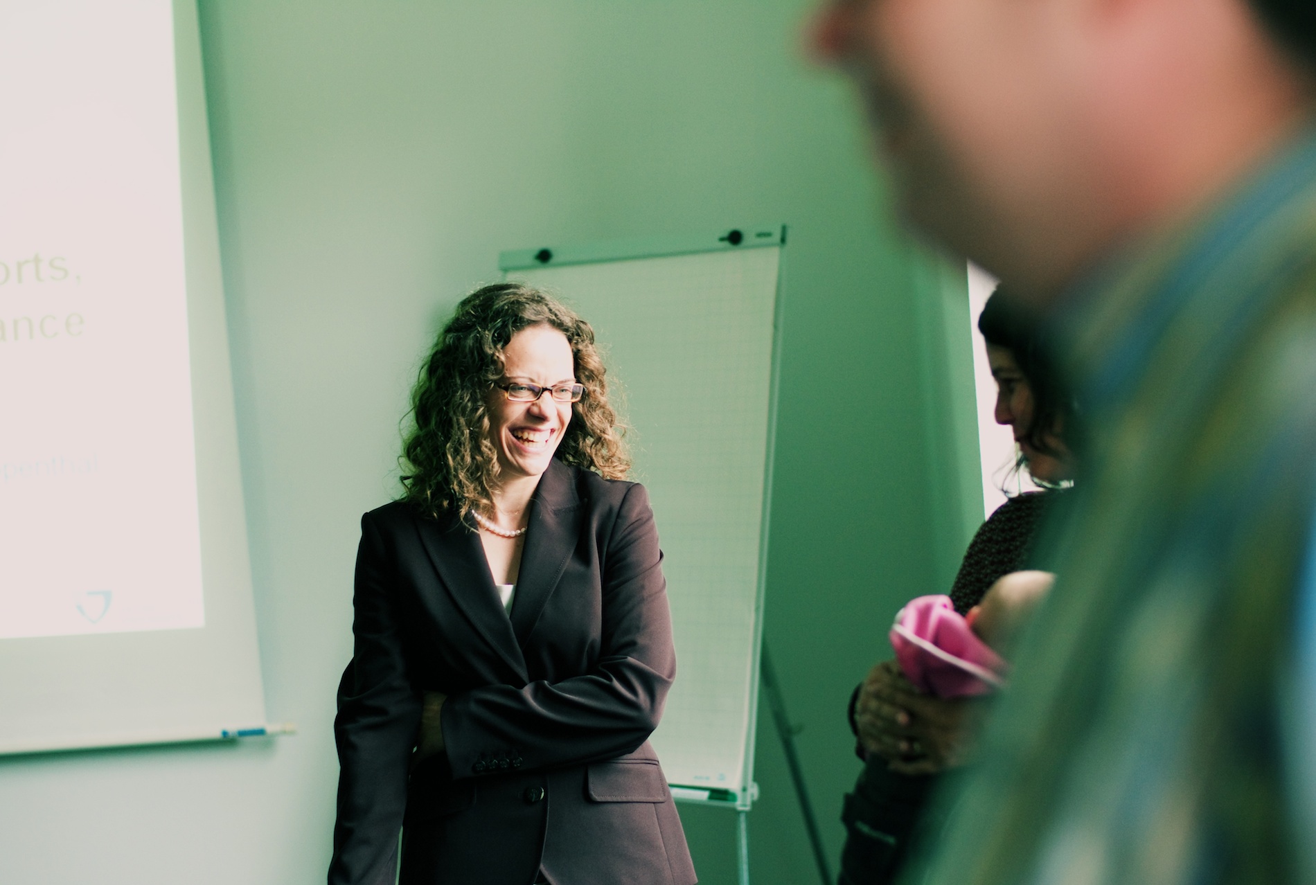 The great Tonia channeling her nervousness before the PhD defense