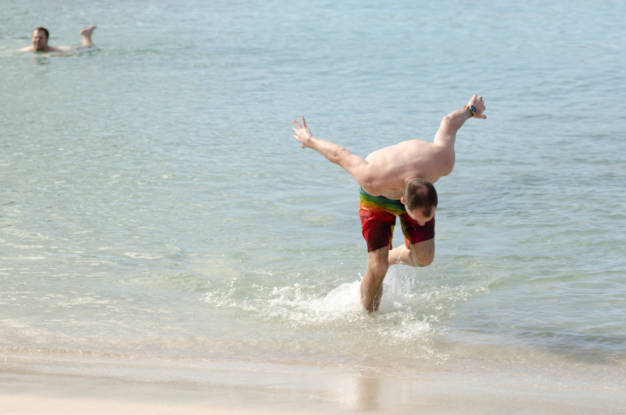 Almost fell, Almost.