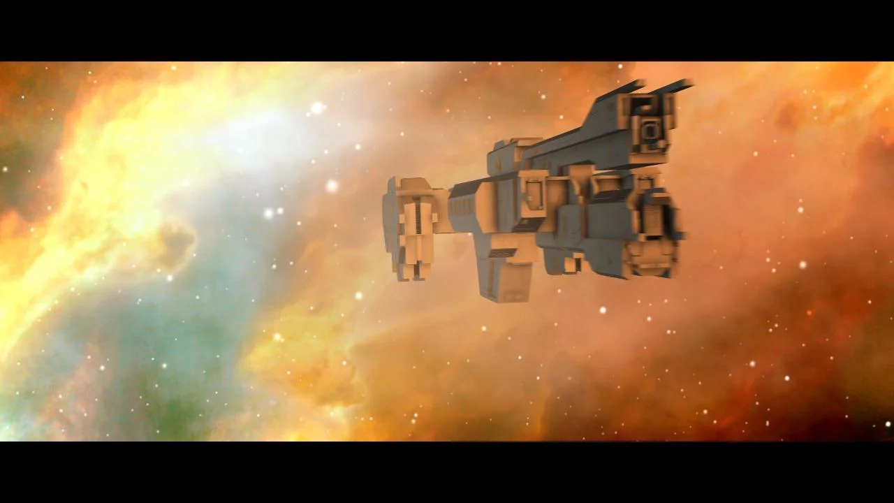My first try at 3D + 2D compositing