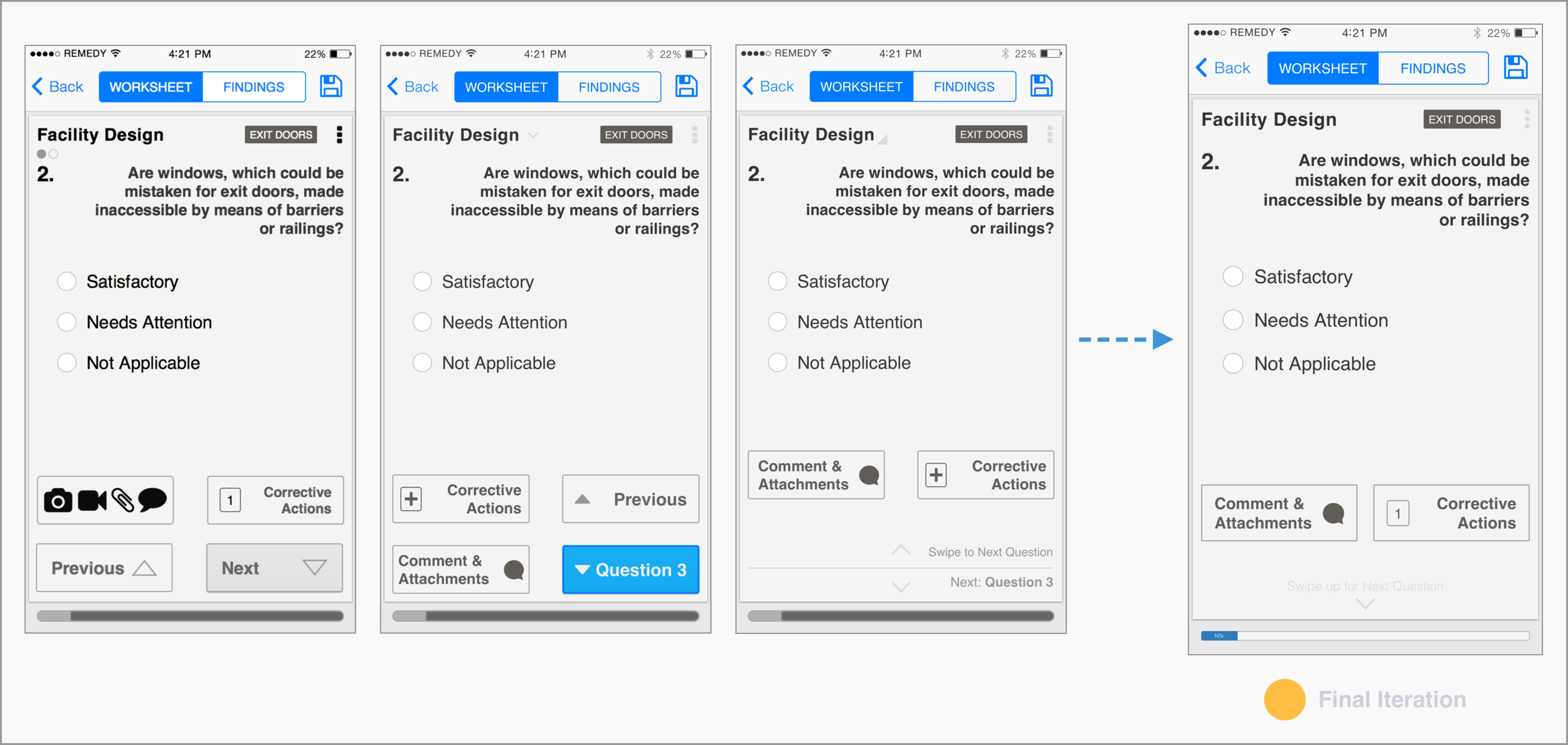 Testing form layout and iconography