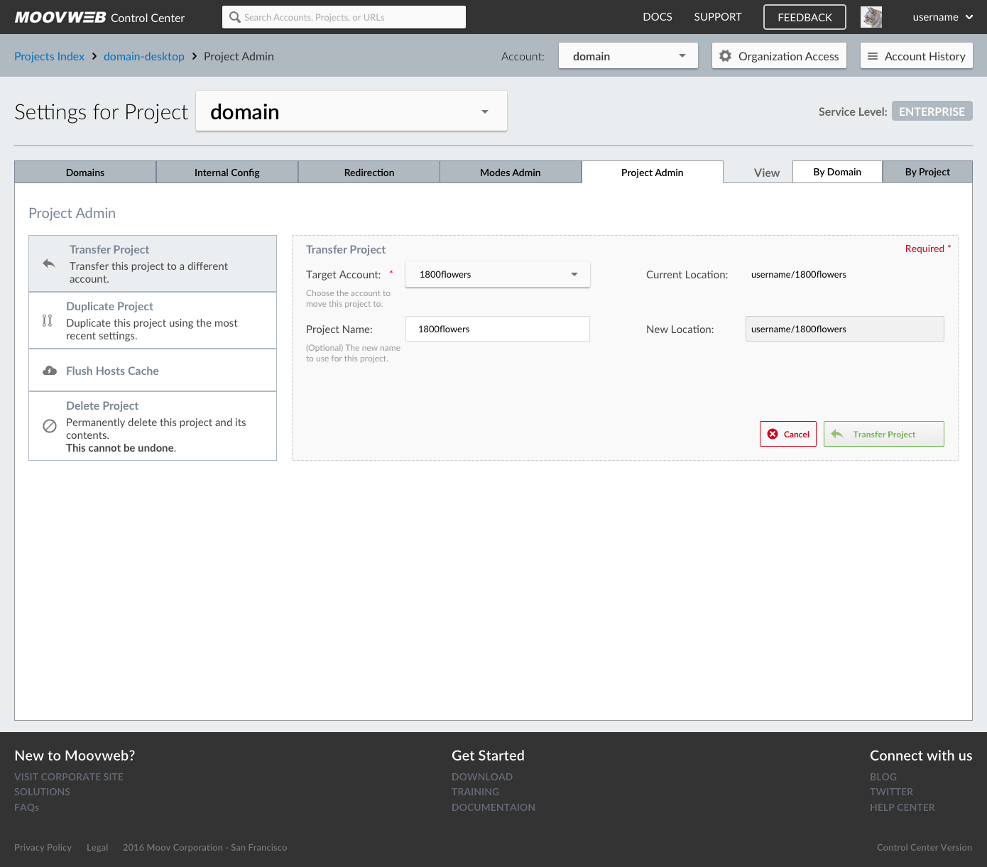 Transfer Domain