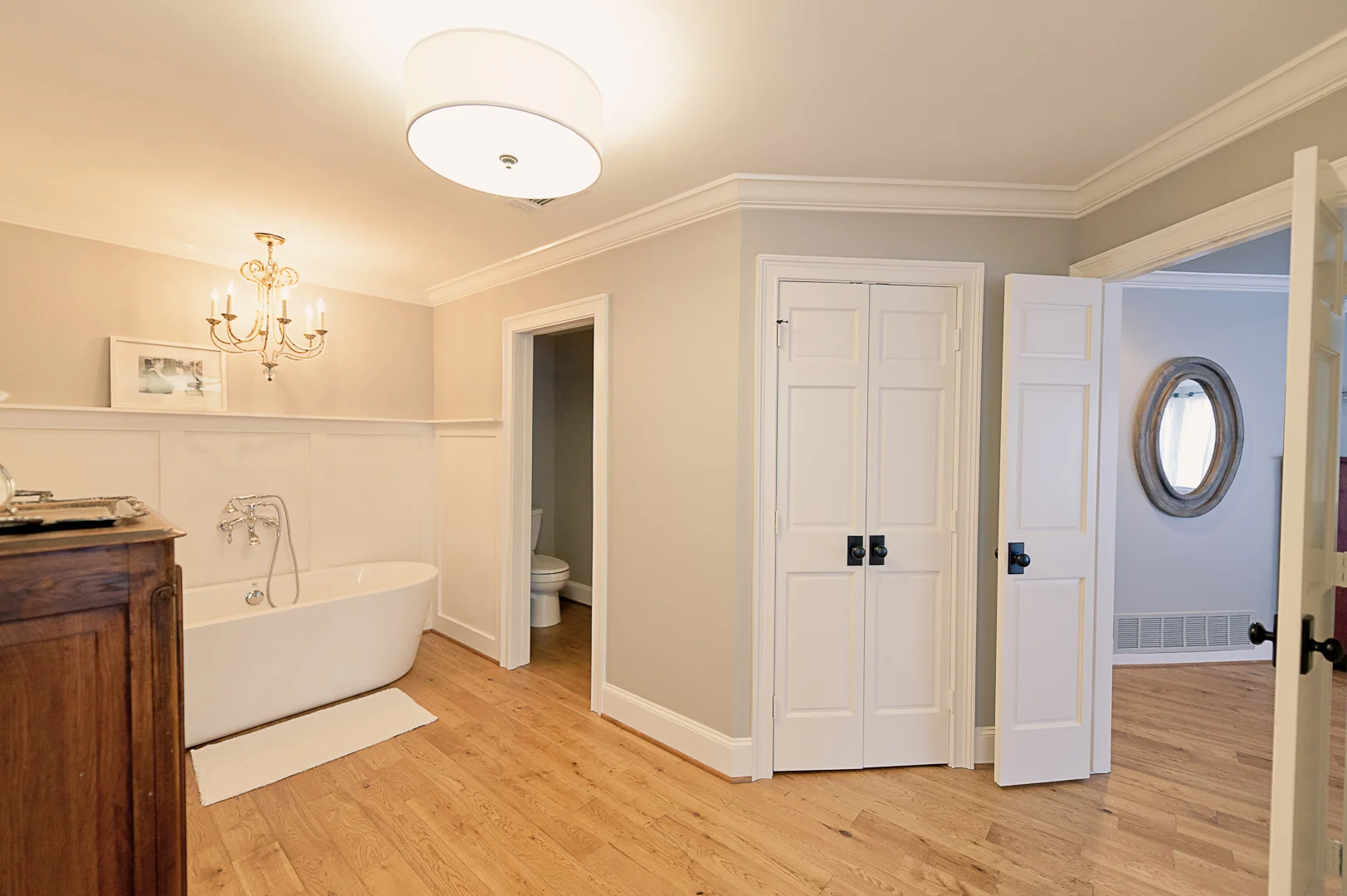 New place for the tub.