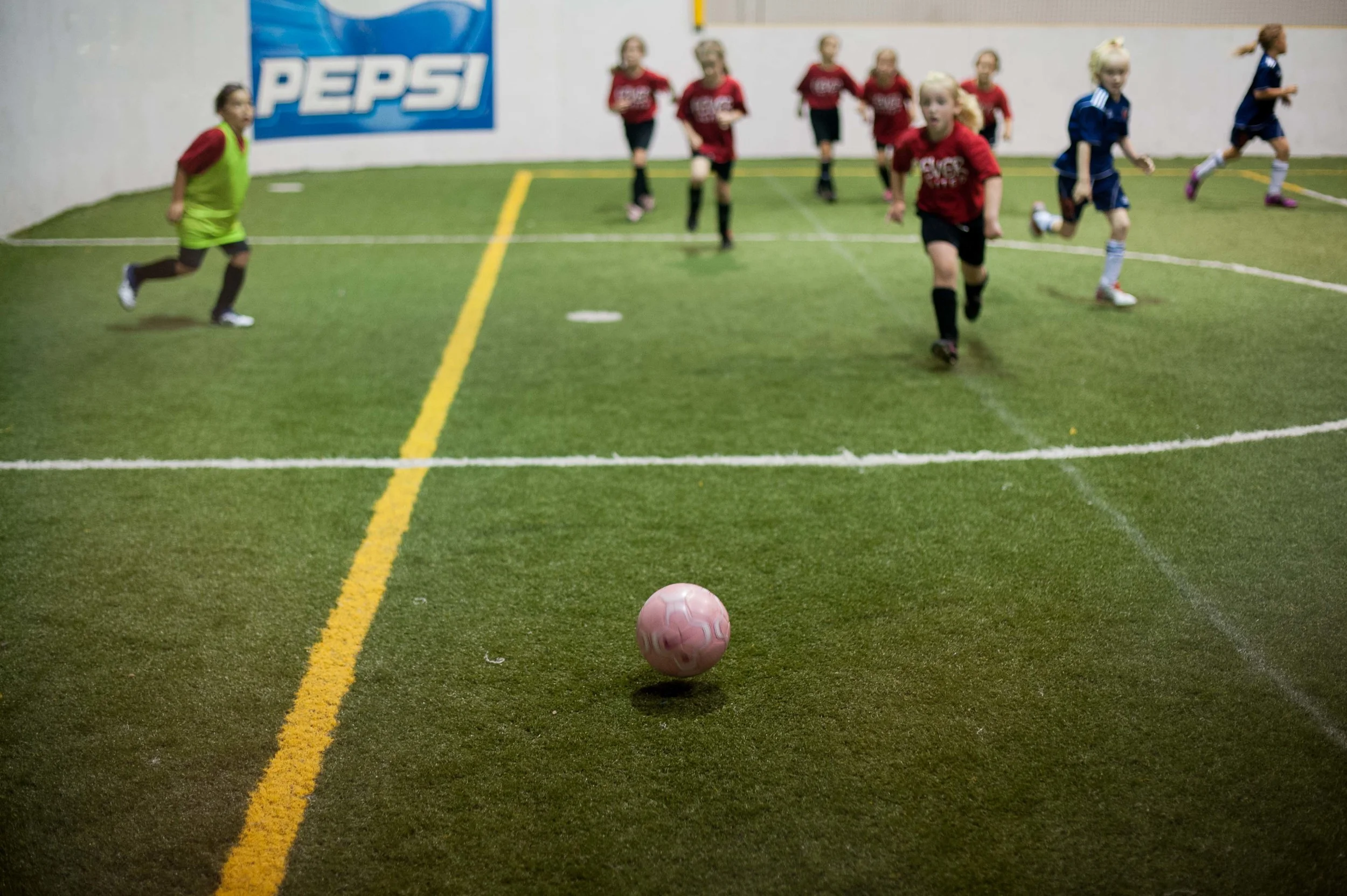 Ella is hanging tough with the new indoor soccer team she joined for the summer. The girls are playing up against some really aggressive teams but we're so proud of her for sticking with it and making some new friends along the way. They're in it together afterall! 
