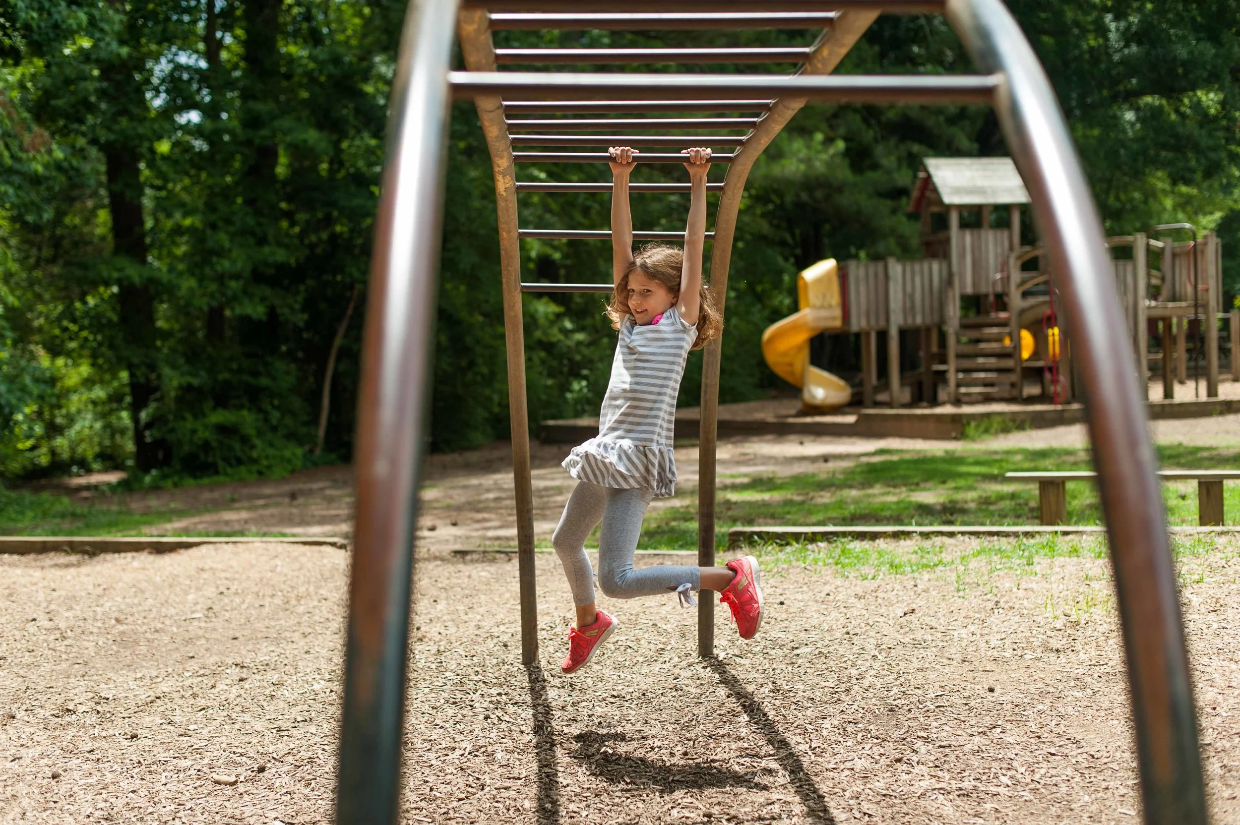 After putting a slightly awful flight experience behind us, we made a bee-line for Fox Bros. then dropped by our old neighborhood park to let the kids get out a little energy. 