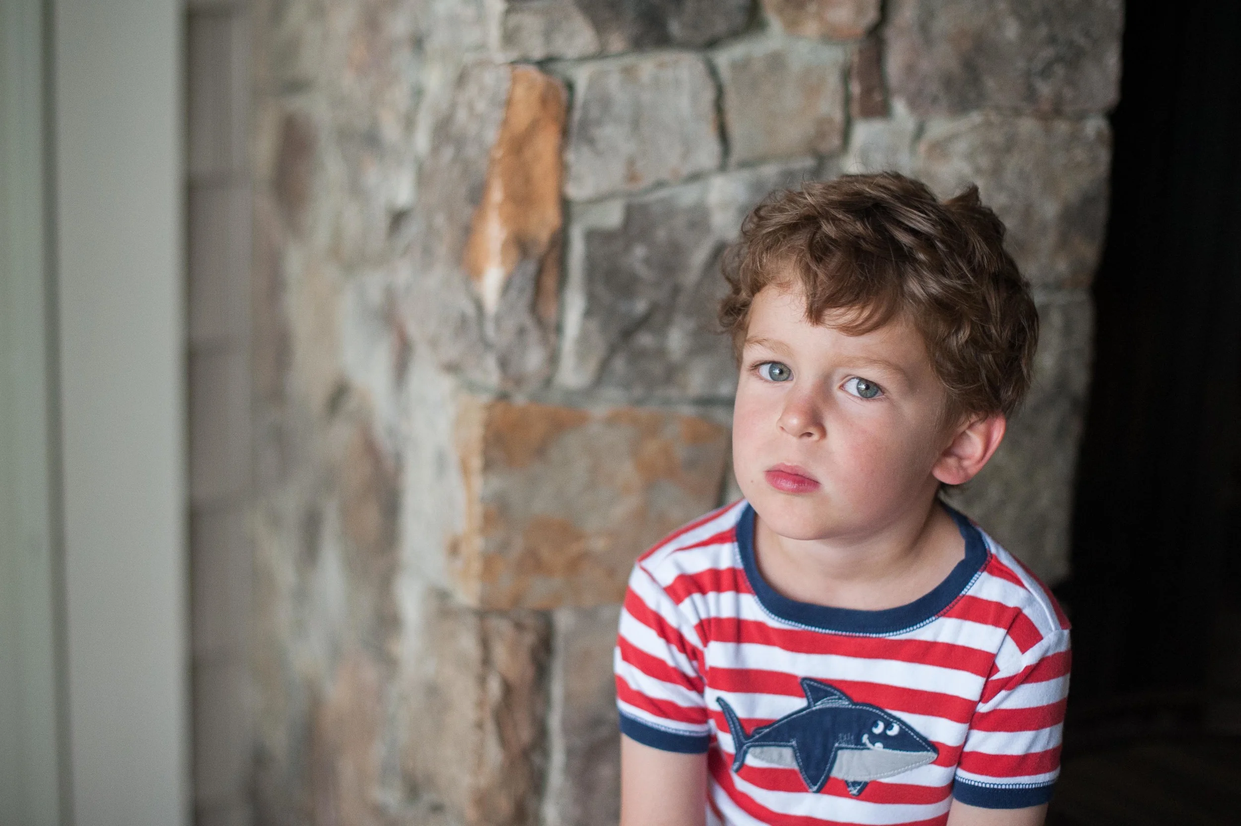 Darn Mom. Taking photos of grumpy boys again. 