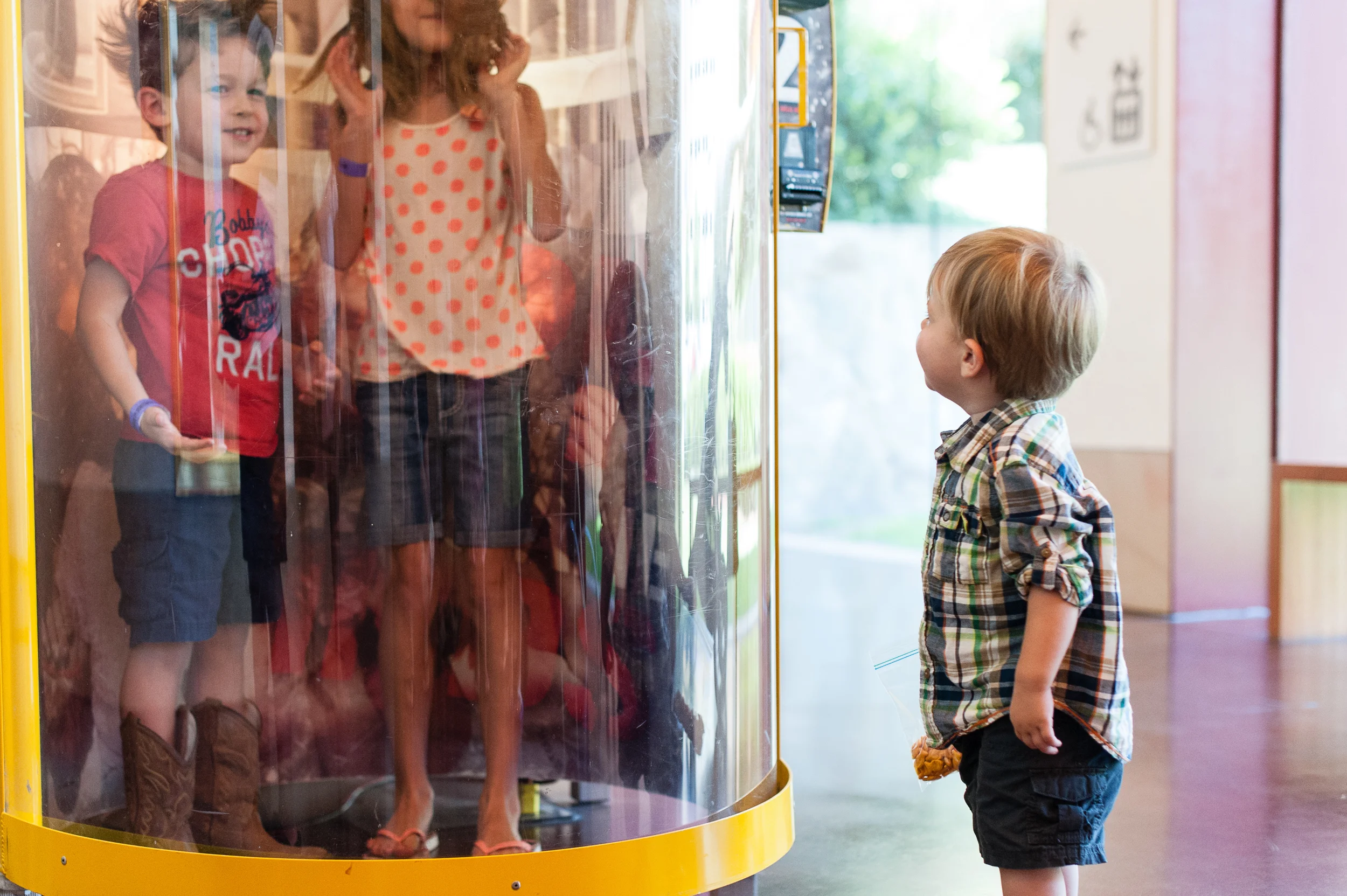 Henry was pretty amused, but probably also glad he wasn't in there.