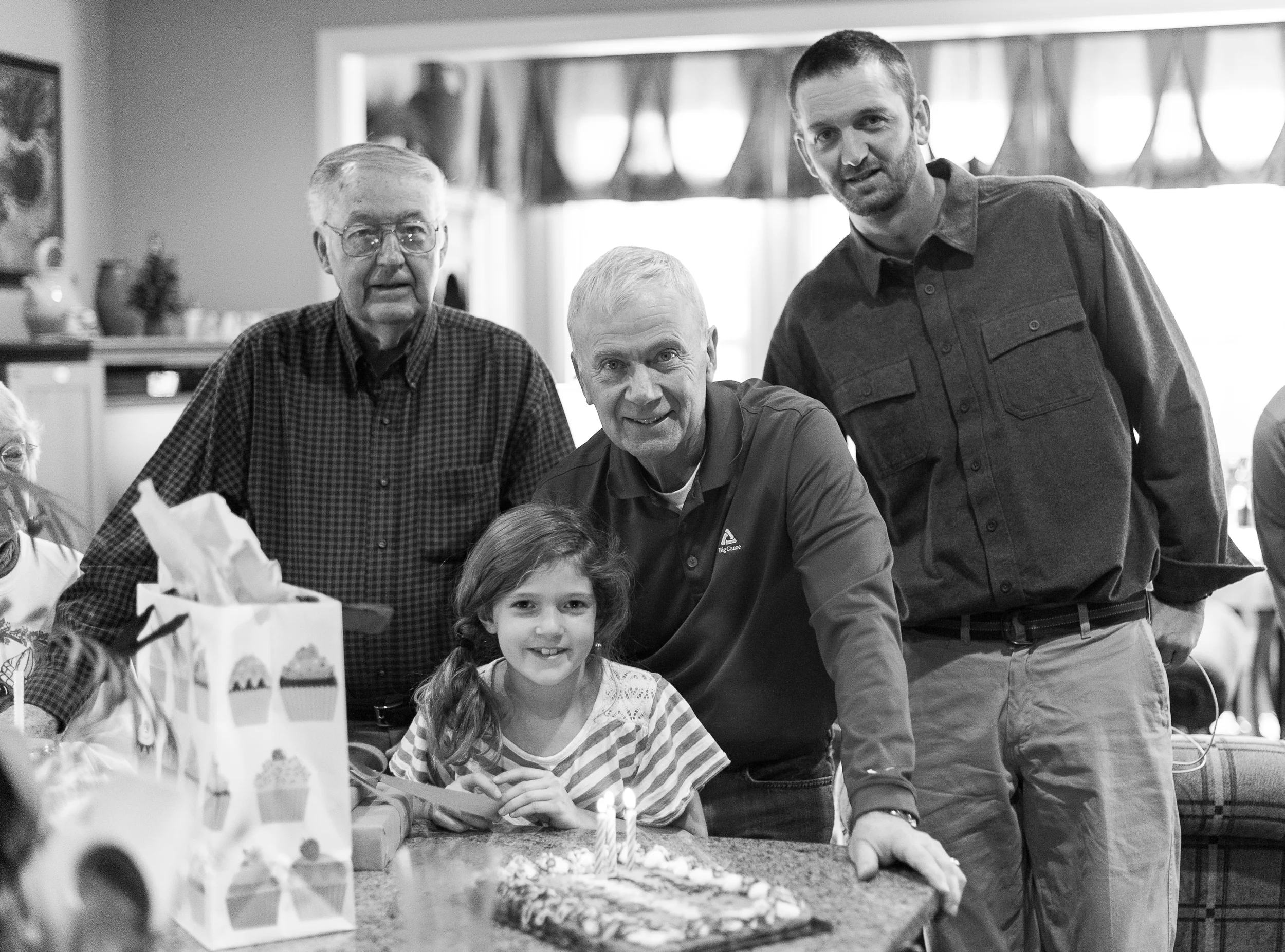 One last chance to blow out candles and make a wish, sharing a birthday cookie cake with our other very important December birthday-havers!