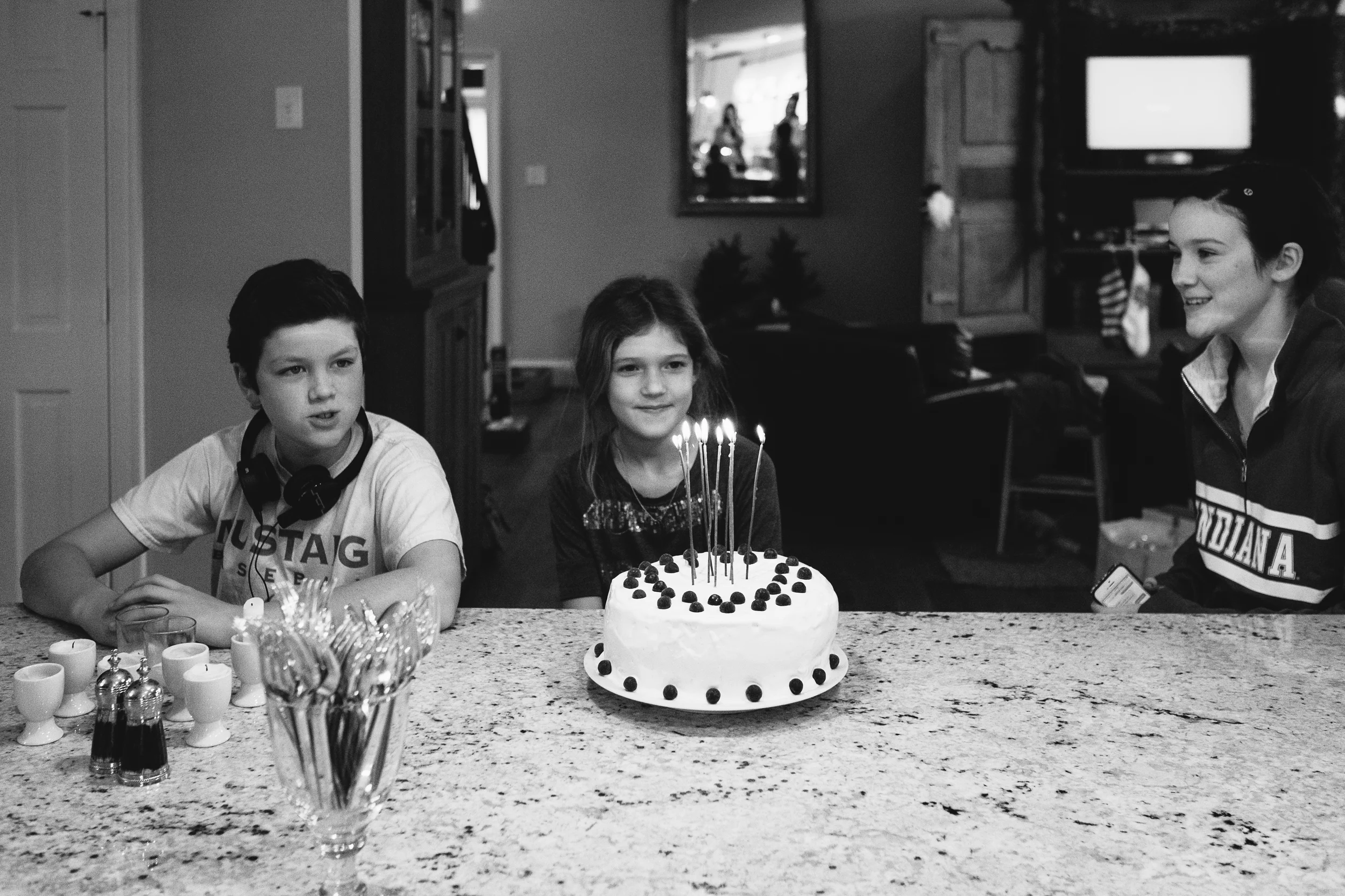 While all of the family was gathered Christmas Day, Ella snuck in Birthday Celebration No. 2!