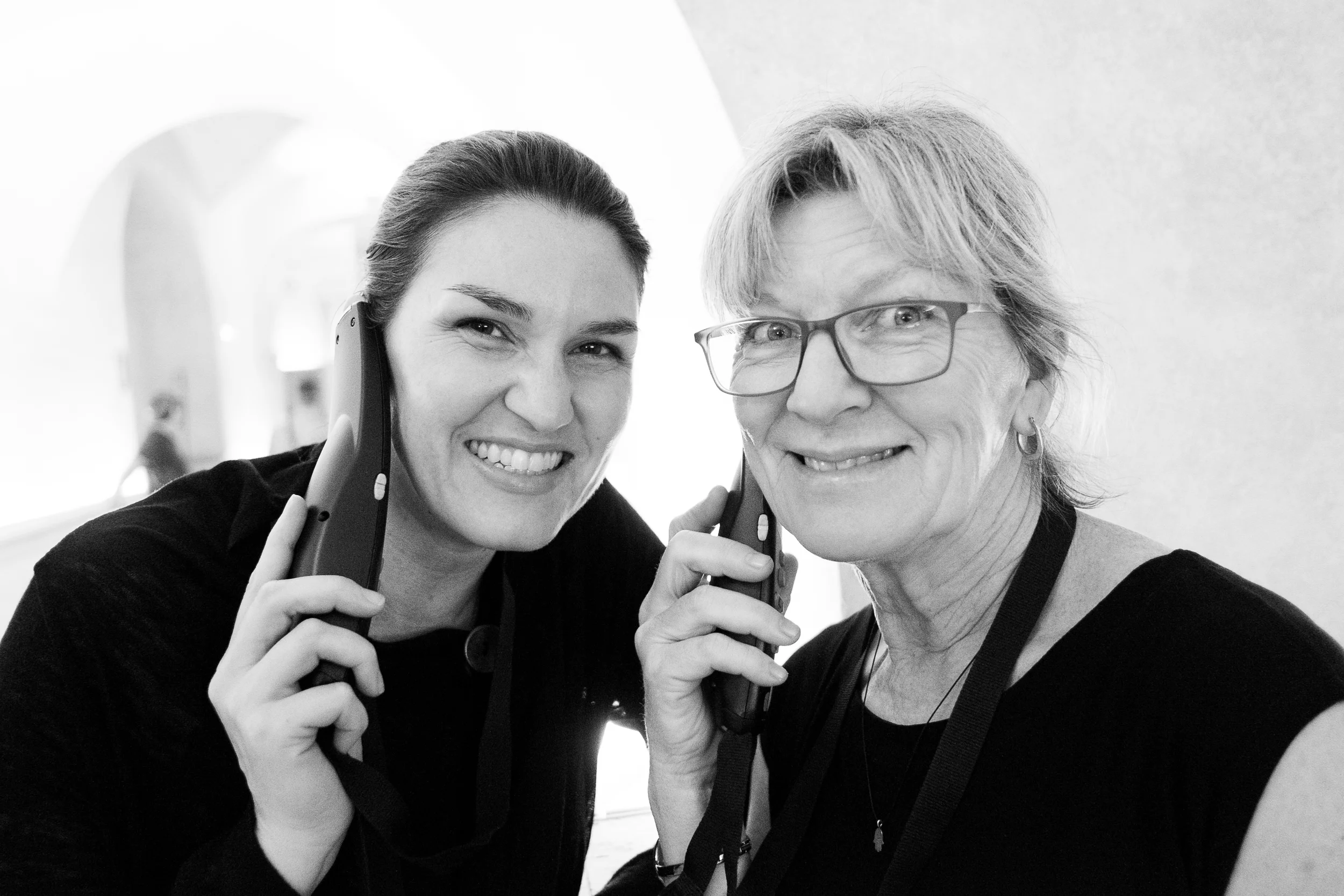 Getting our Audio Tour on at the Galleria Borghese. 