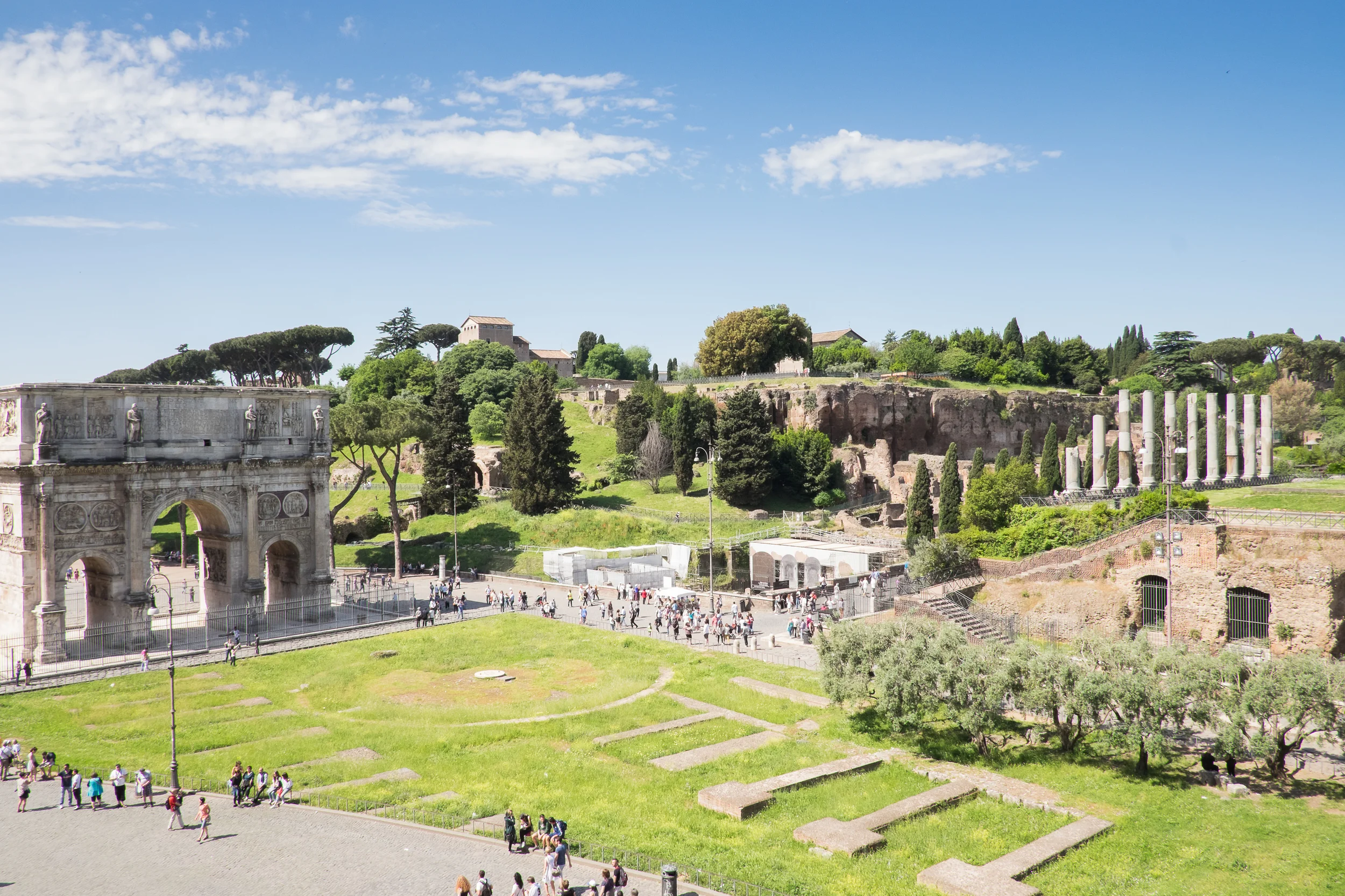 Arch of Titus and Temple Ruins