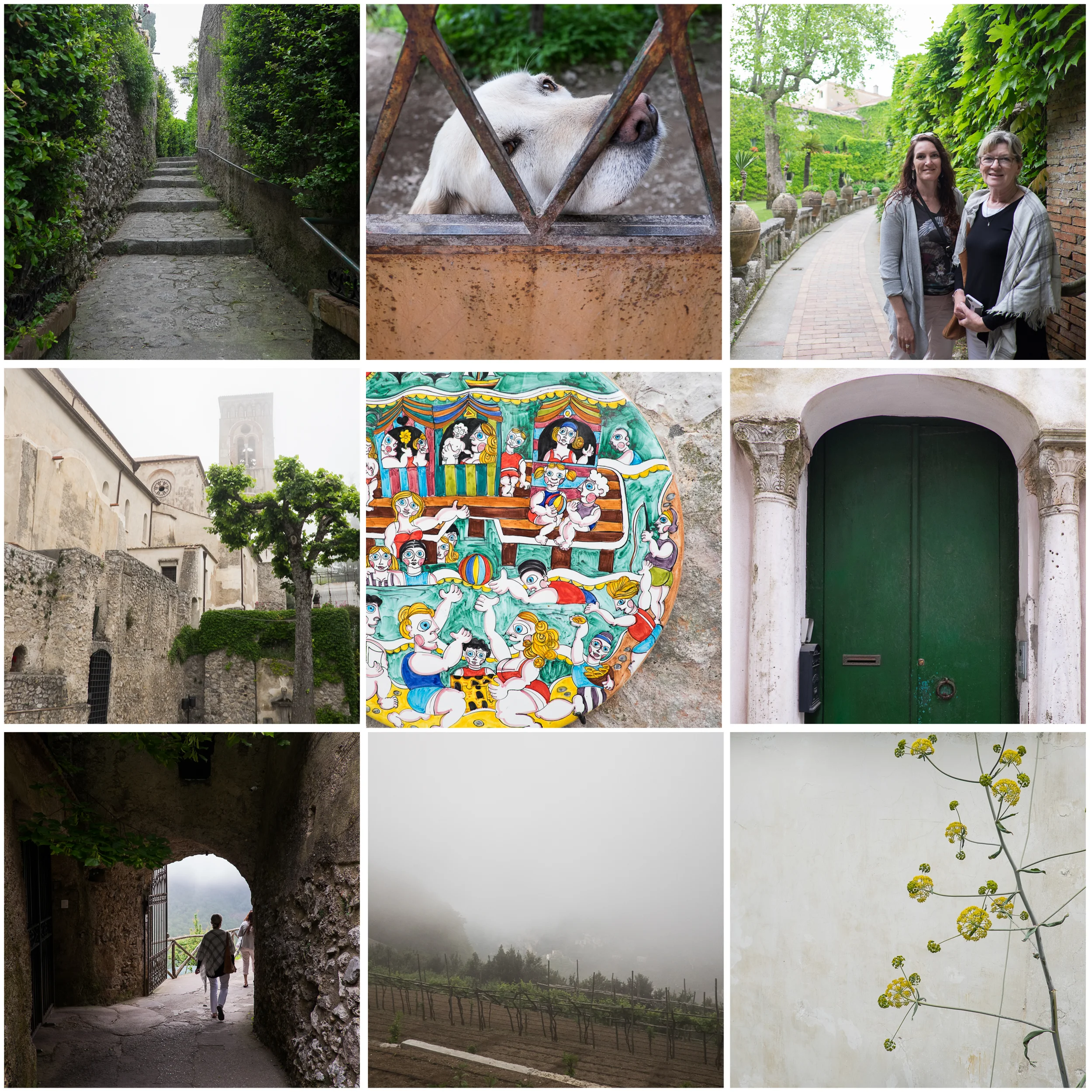 Sights from our long walk to Villa Cimbrone (which we didn't have time for once we got there) and an even longer walk to Mamma Agata's house.