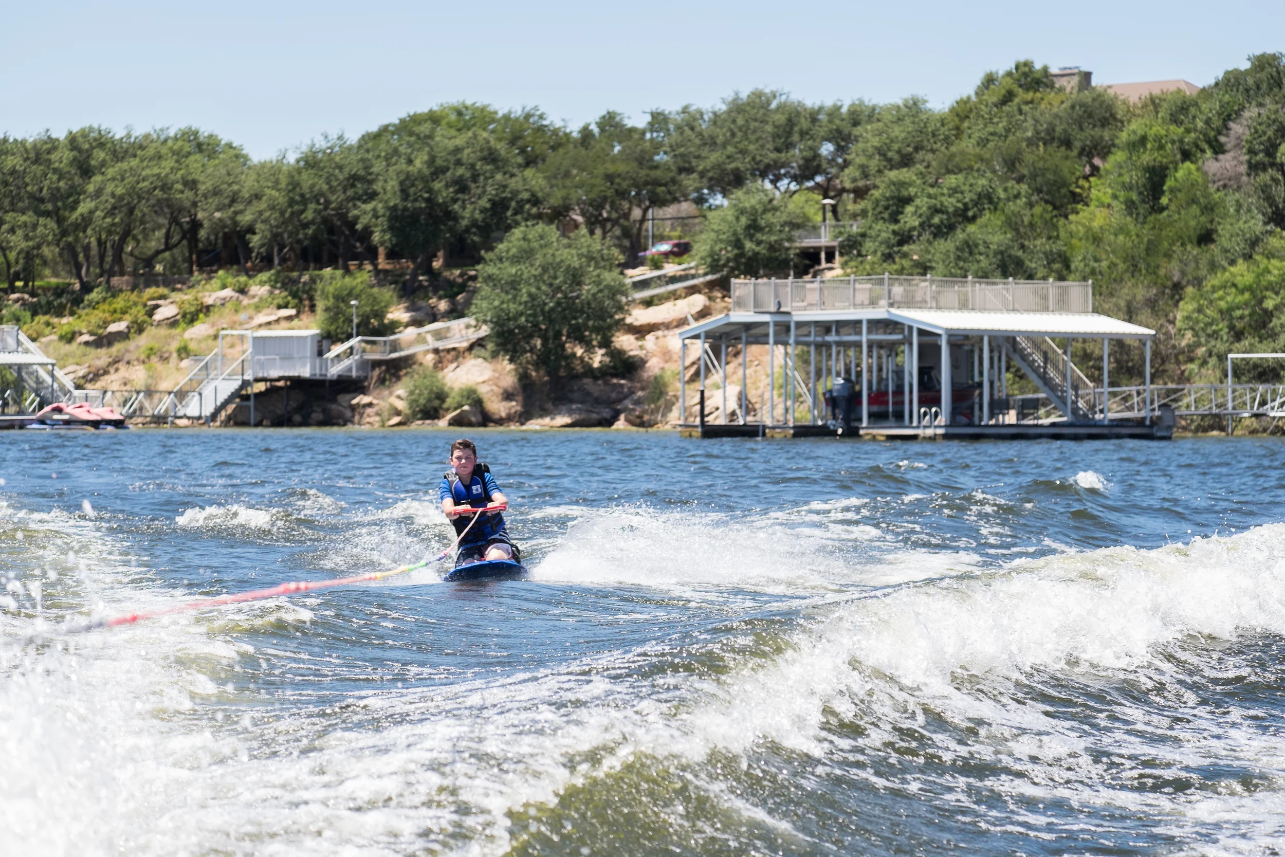 Breaking out the knee board.