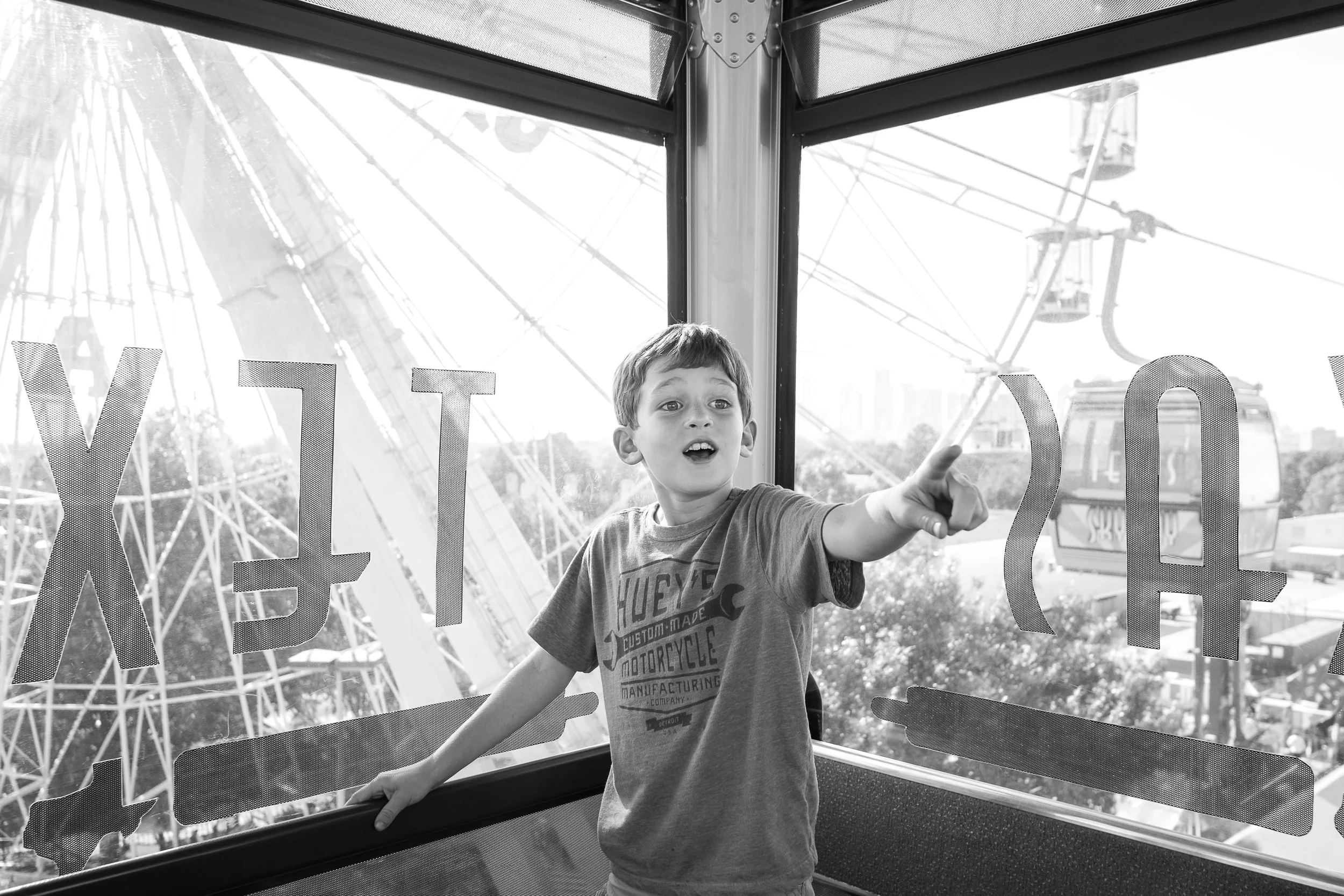 He got over it pretty quickly and got very excited about everything we were about to do and see.