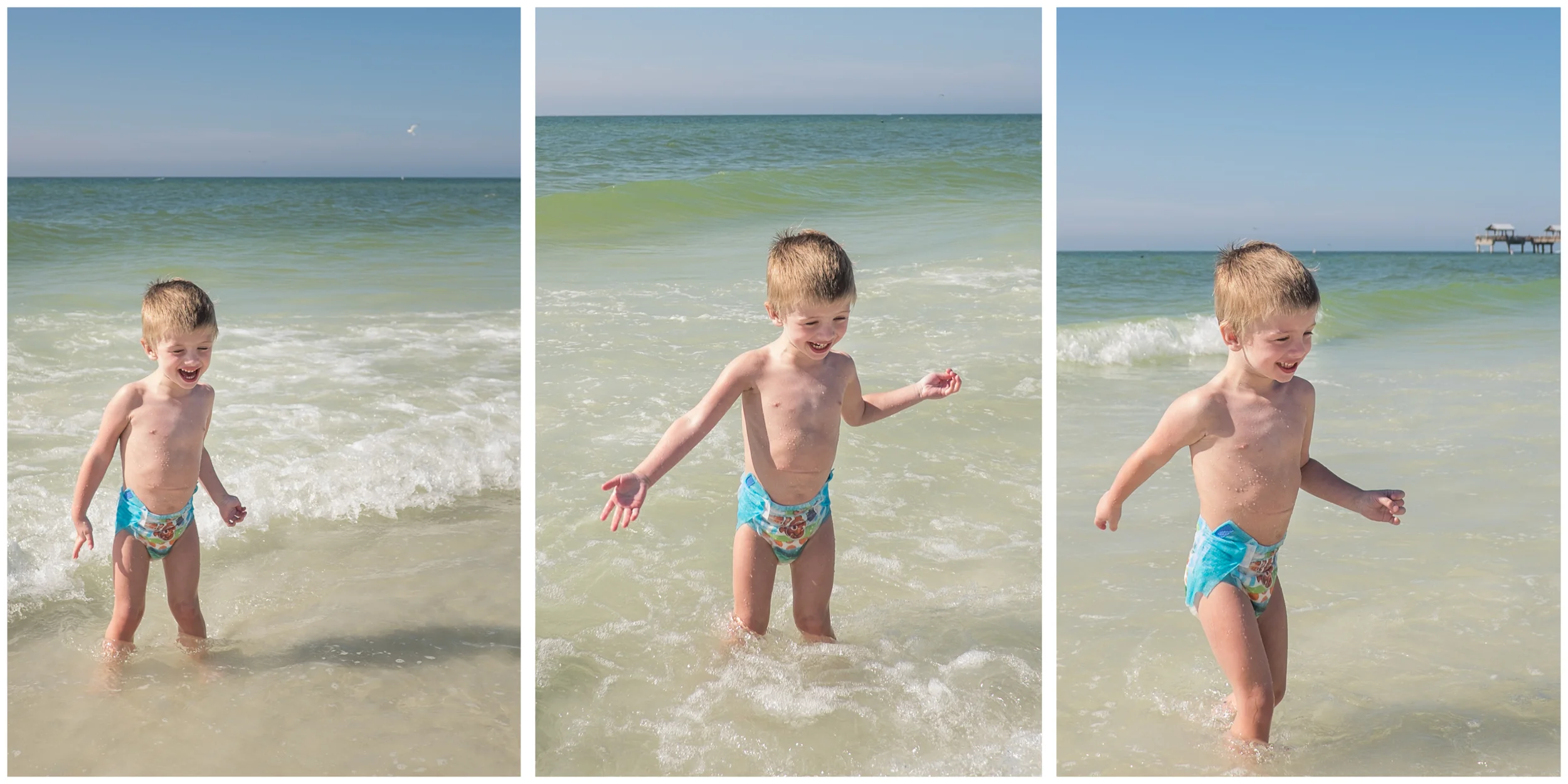 It's a joy to watch Joshua play in the sand and water. 