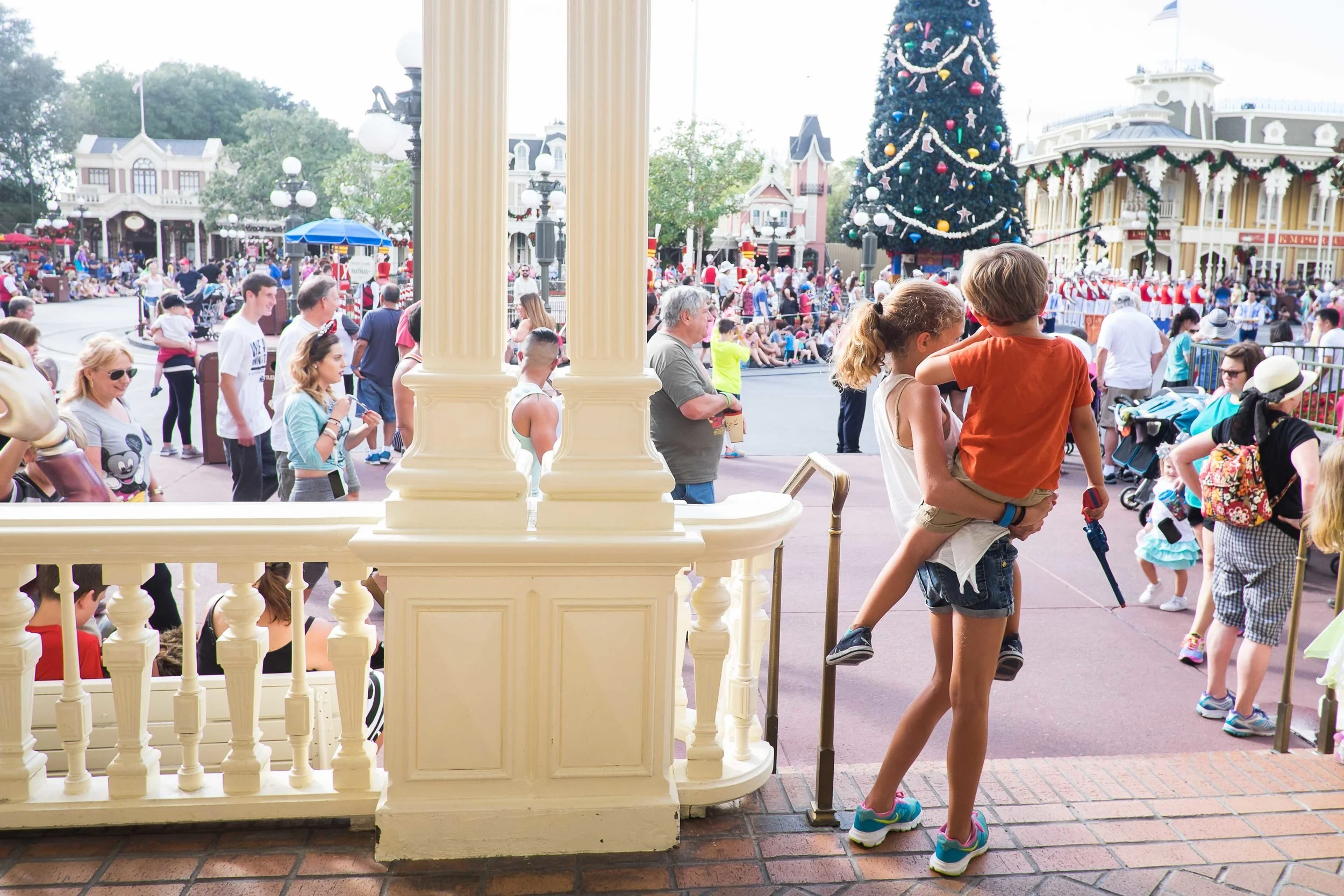 Henry had the best view for the Main Street Parade.