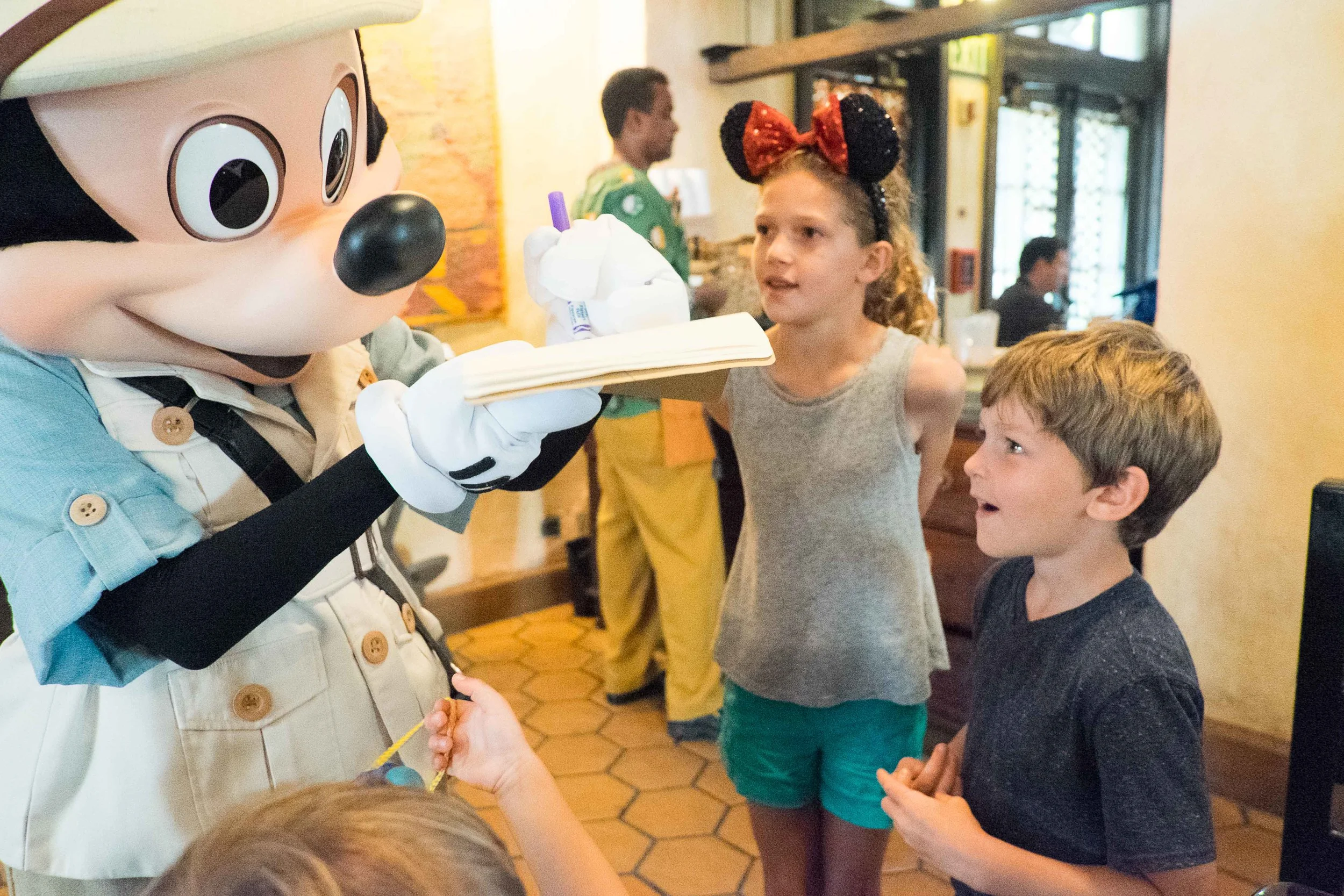 One last chance to meet some characters and fill their autograph books at The Tusker House. 
