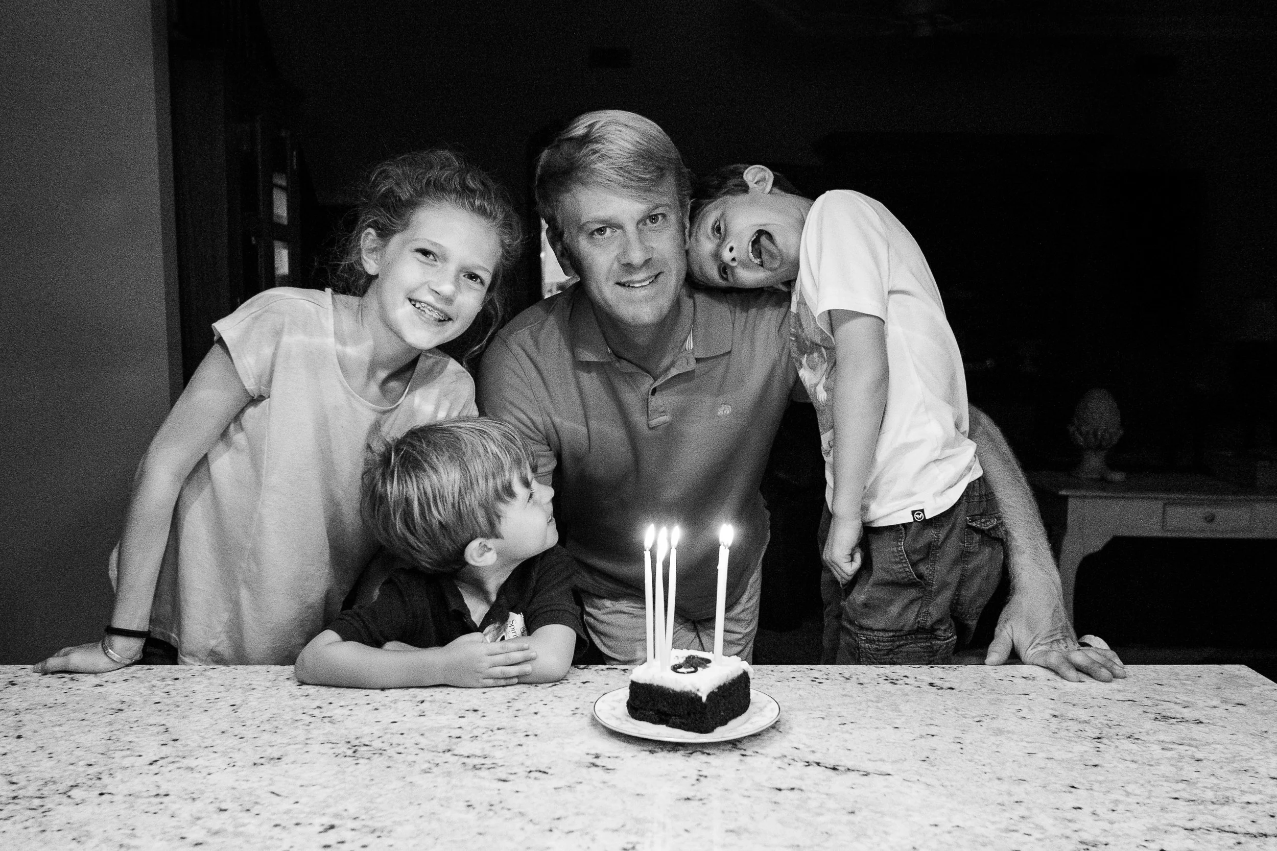 Happy birthday to our main man. (Don't worry, there was more cake.)