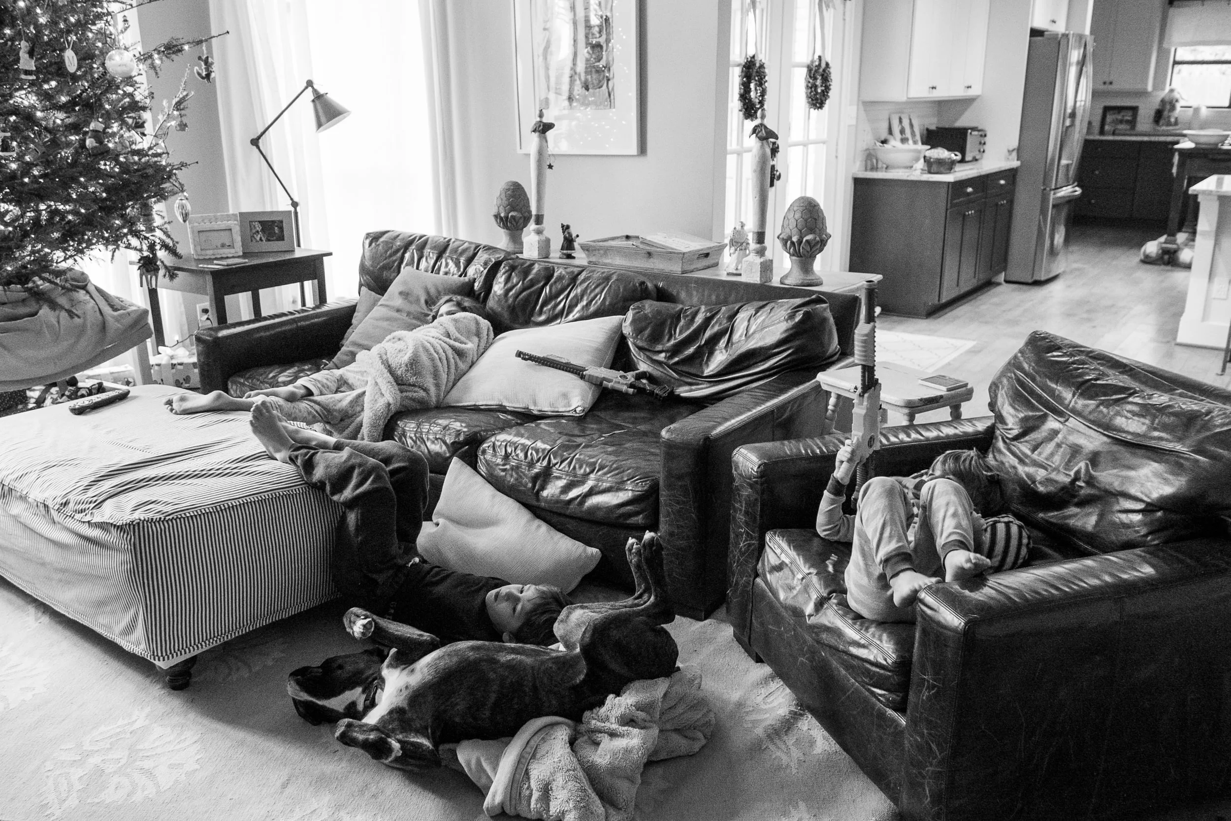 What a Monday morning looks like on Christmas Break.
