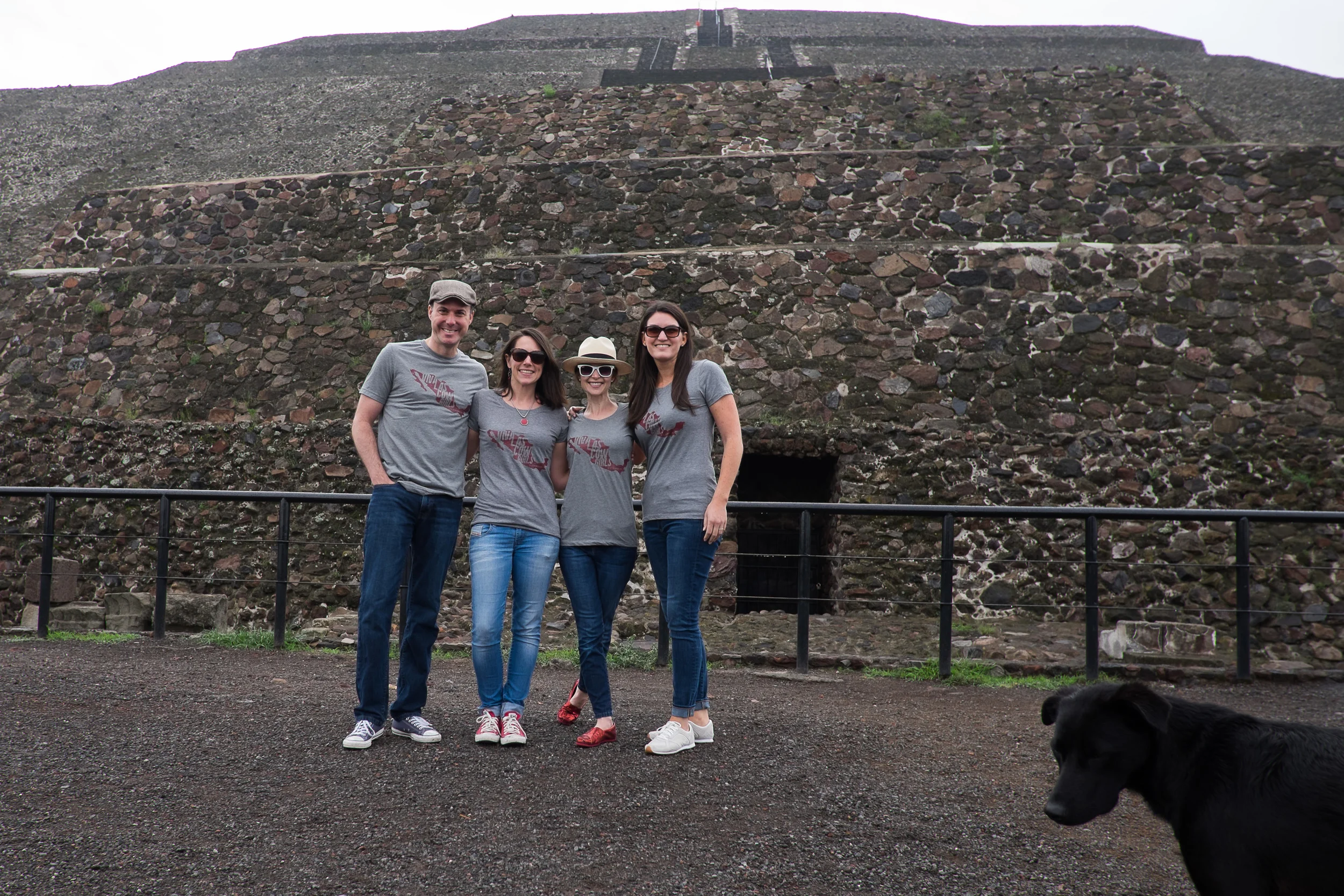 Here we're featuring our limited edition 'Viva las Cowgirls!' 2016 t-shirts, and a stray dog who was very interested in us and our pint-sized, talented photographer.