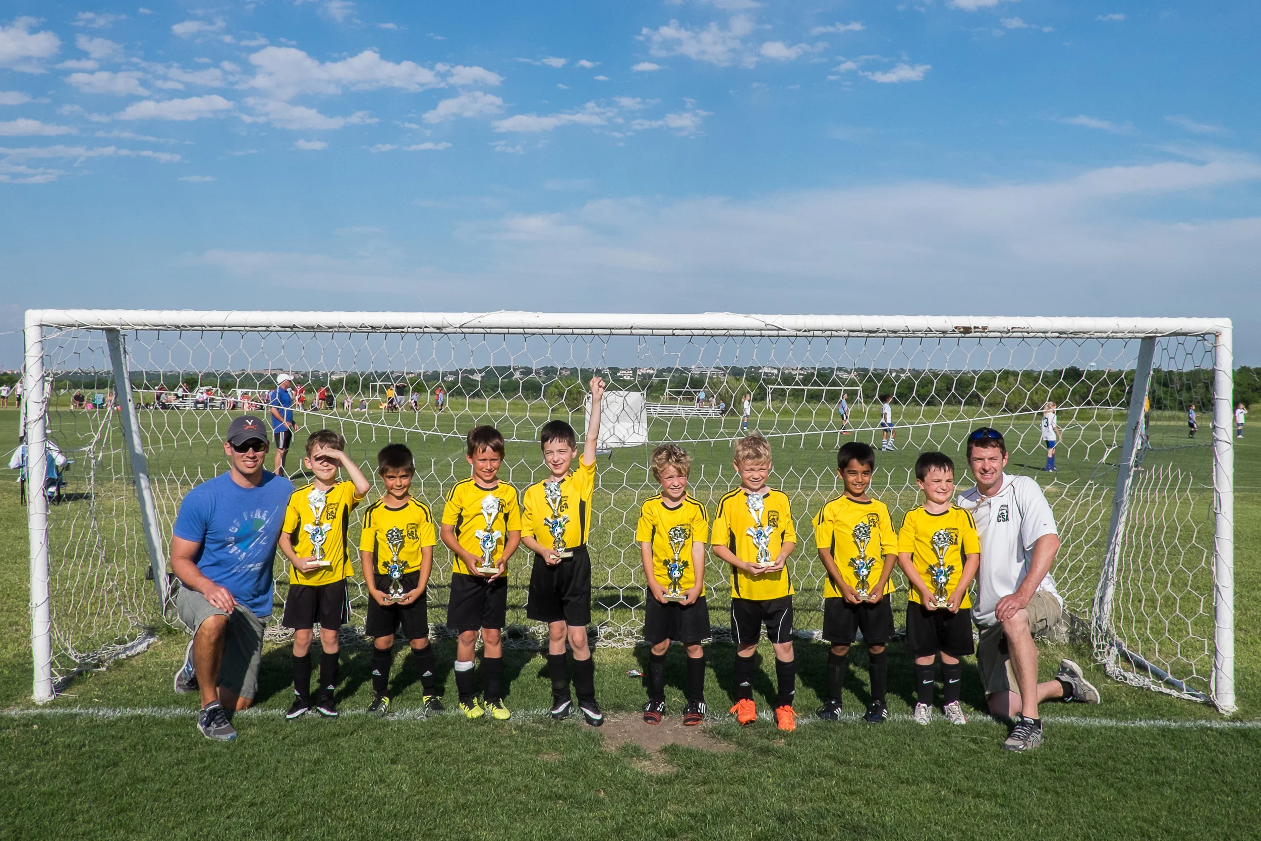 The Mighty Minions finished their season strong and competed in a tournament packed with academy teams. They didn't win, but they kept all of those teams running hard. We're very proud of this group of boys!