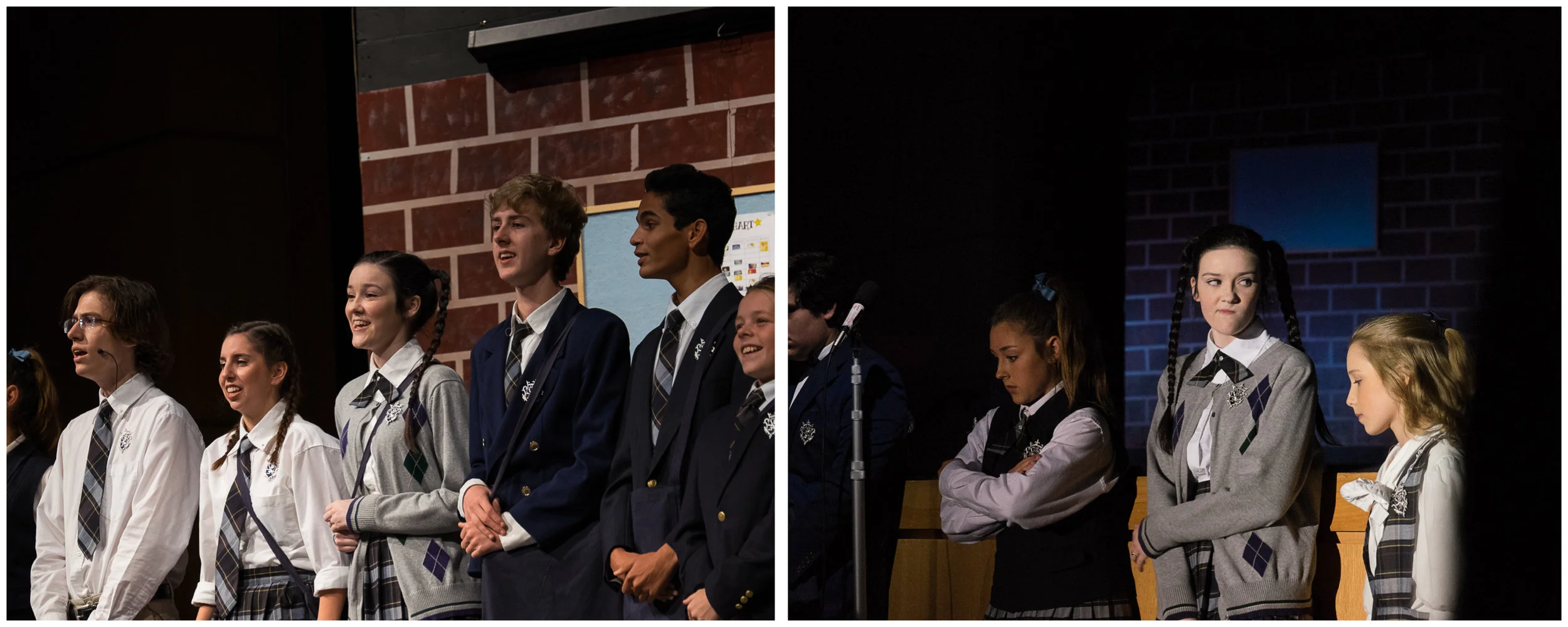 Kate performed in her high school's adaptation of School of Rock. I think she practiced that look on the right to perfection with her brother over the years. 