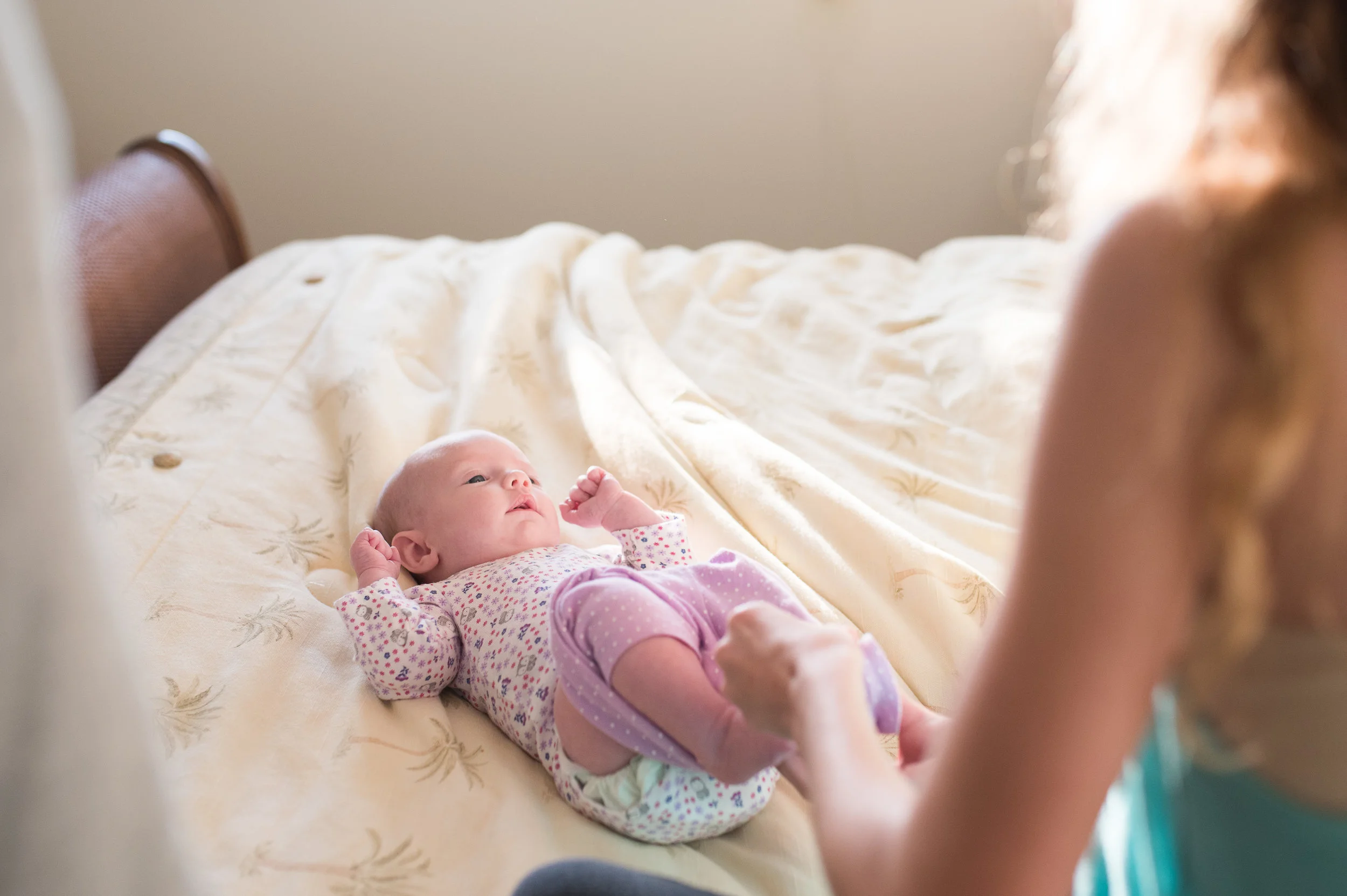 Ella took on as many baby care duties as anyone would let her. 