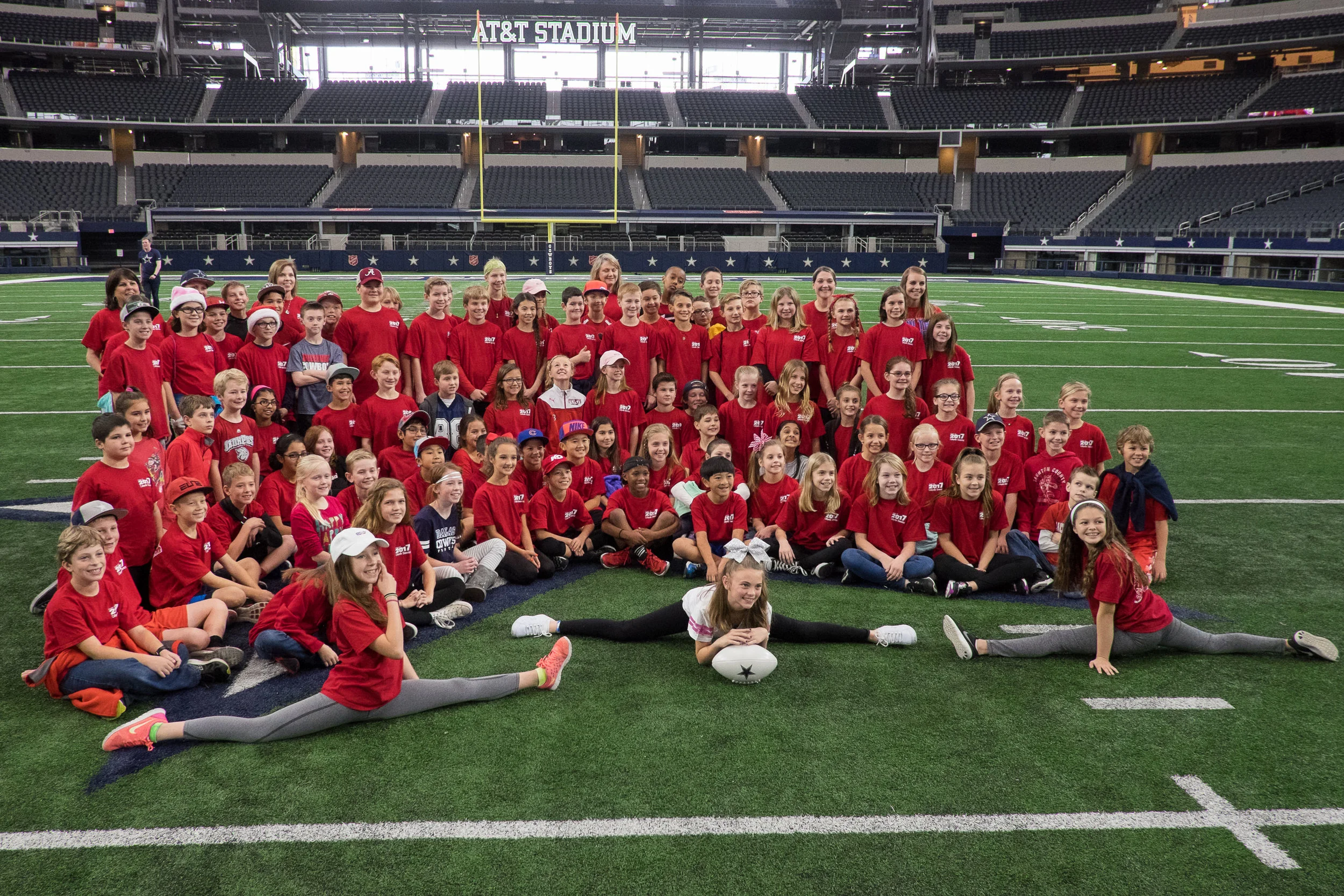Ella's class had their annual field trip...to Cowboys Stadium. You read that right. It was extremely educational. 