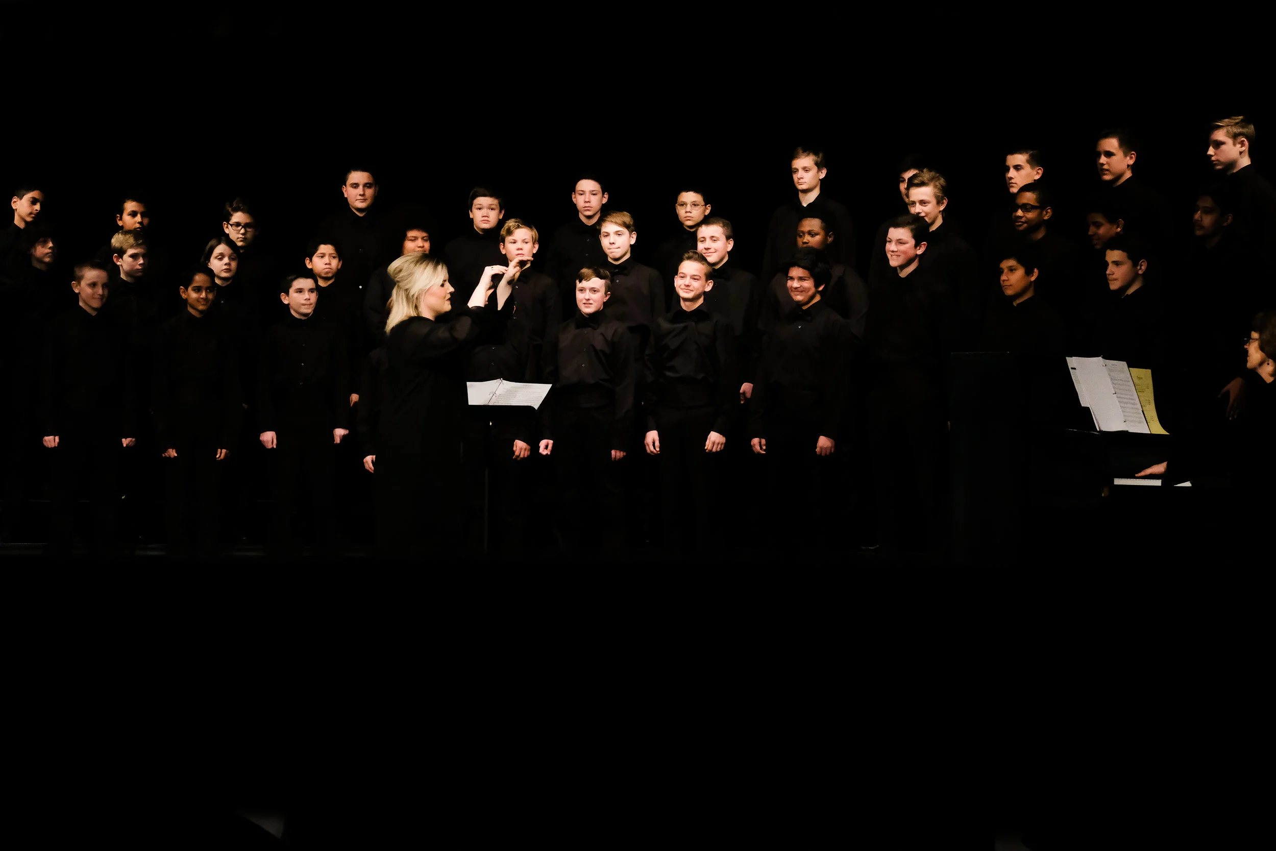 Drew's last choir concert.