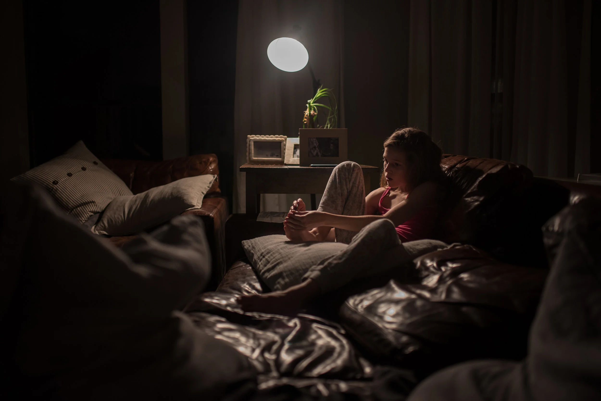 Ella thought I was so weird for taking this photo.&nbsp; BUT.&nbsp;1. I loved the light.&nbsp;2. There aren't many Mom Chores that I dread more than clipping nails.&nbsp; It makes me so happy to see she's taken over this task, and without any naggin…