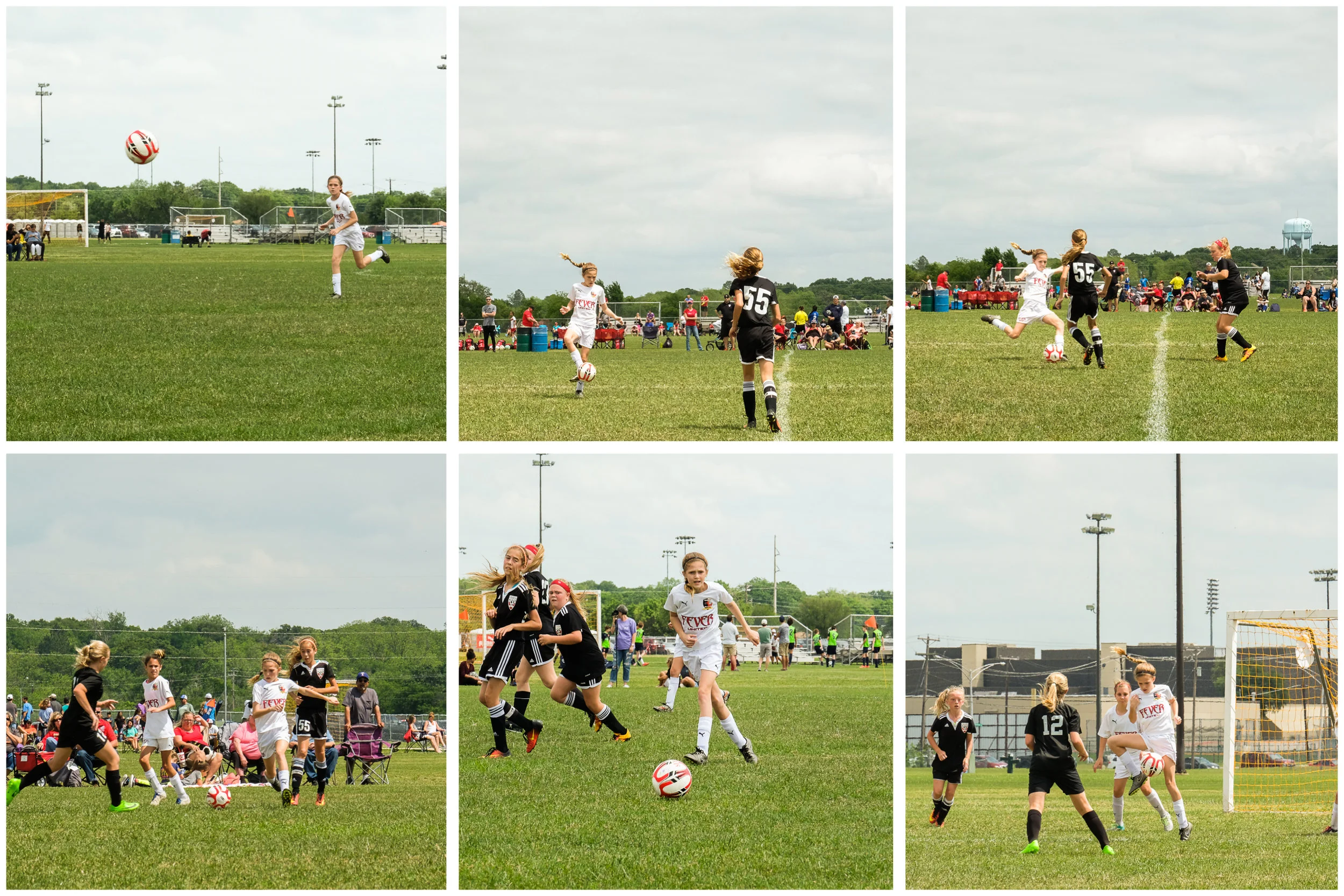 Ella played in a Spring tournament with her Fever team. There was a decent fence between the soccer field and the inmates taking air at the minimum security prison next door, so that was comforting. 