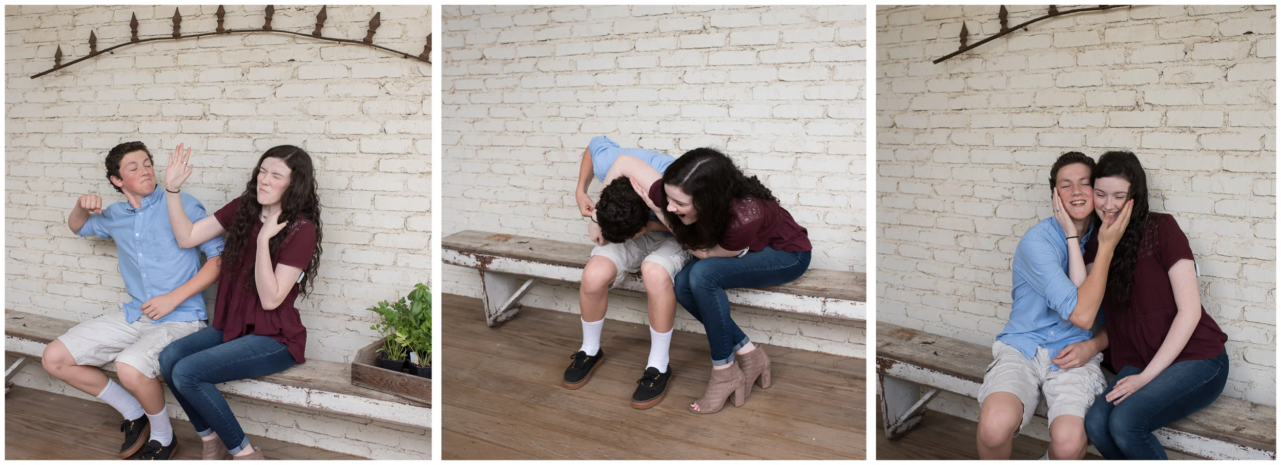 It started off a little tense, but we got a loving sibling portrait in the end.