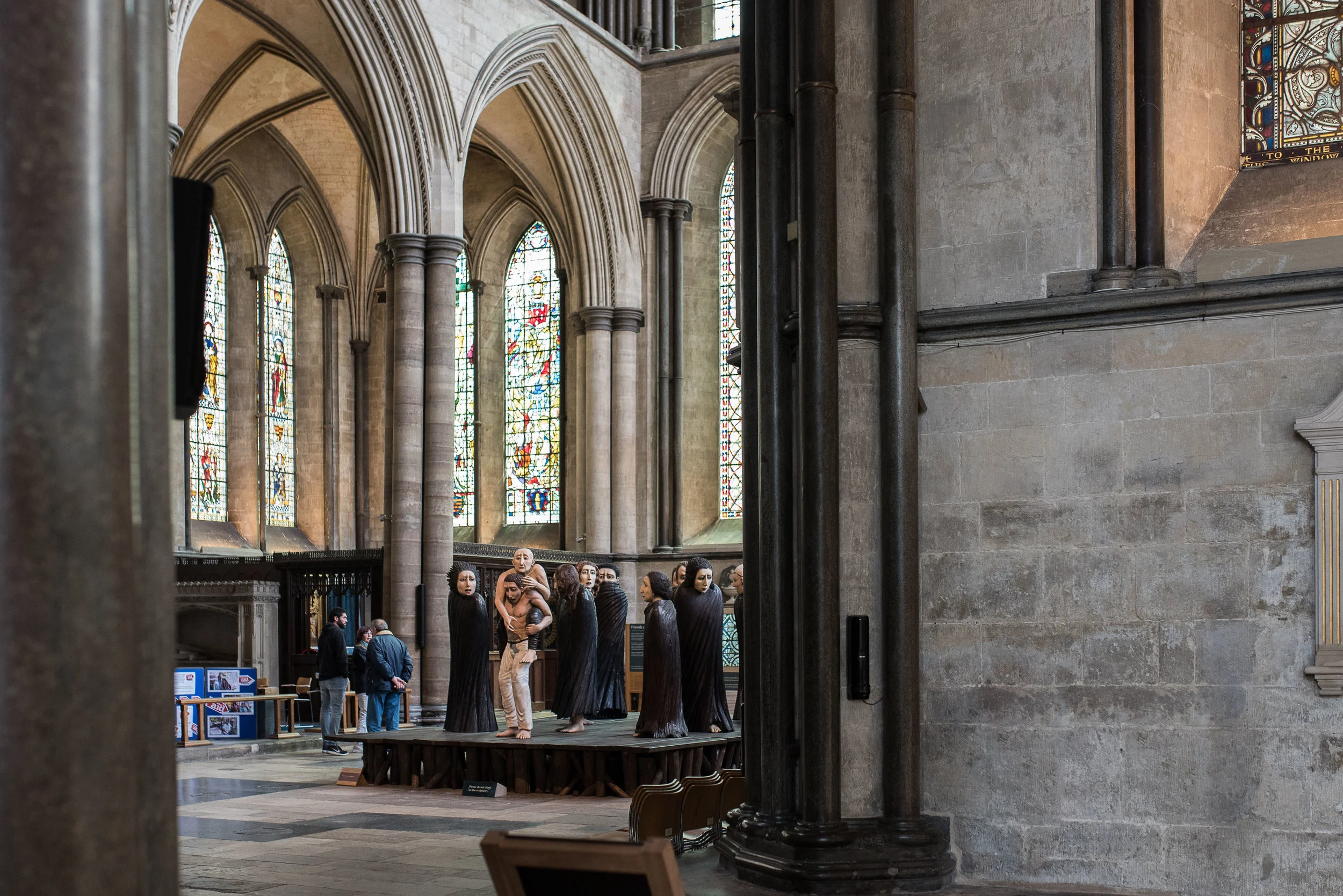 We found modern art installations in a few of the churches we visited. Which was equally surprising and awesome. 