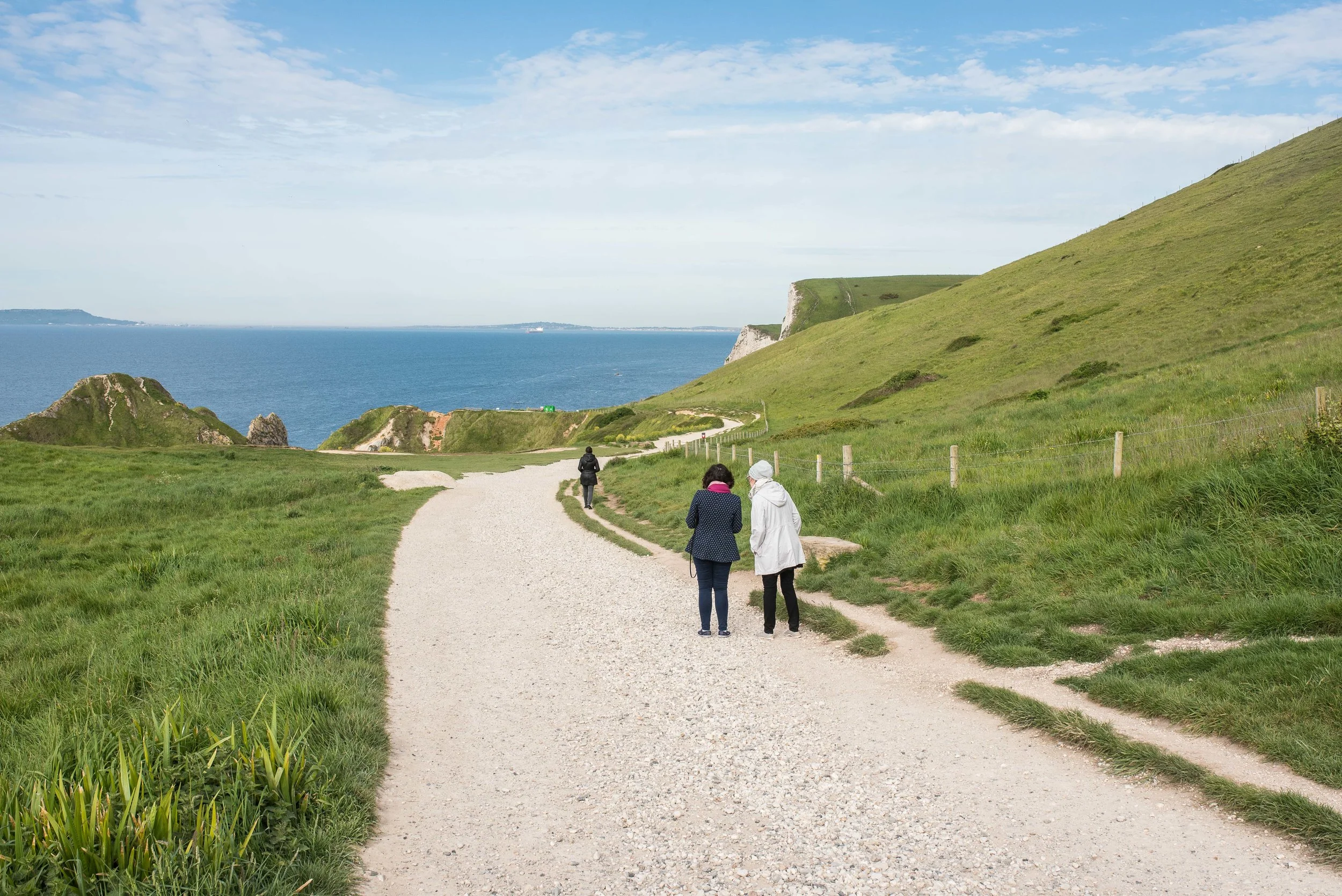 Arriving early has it's perks. We had Lullworth Cove all to ourselves. 