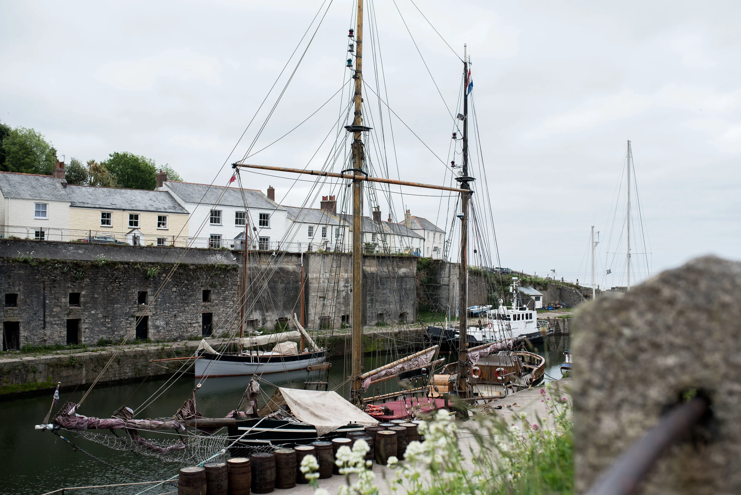 Our first stop on Day 5 was to Charlestown. I think No. 10 is supposed to represent it on the map, but it's actually one bay to the East, before you get to Fowey. Oops. This area has also been used as a frequent filming location for Poldark . 