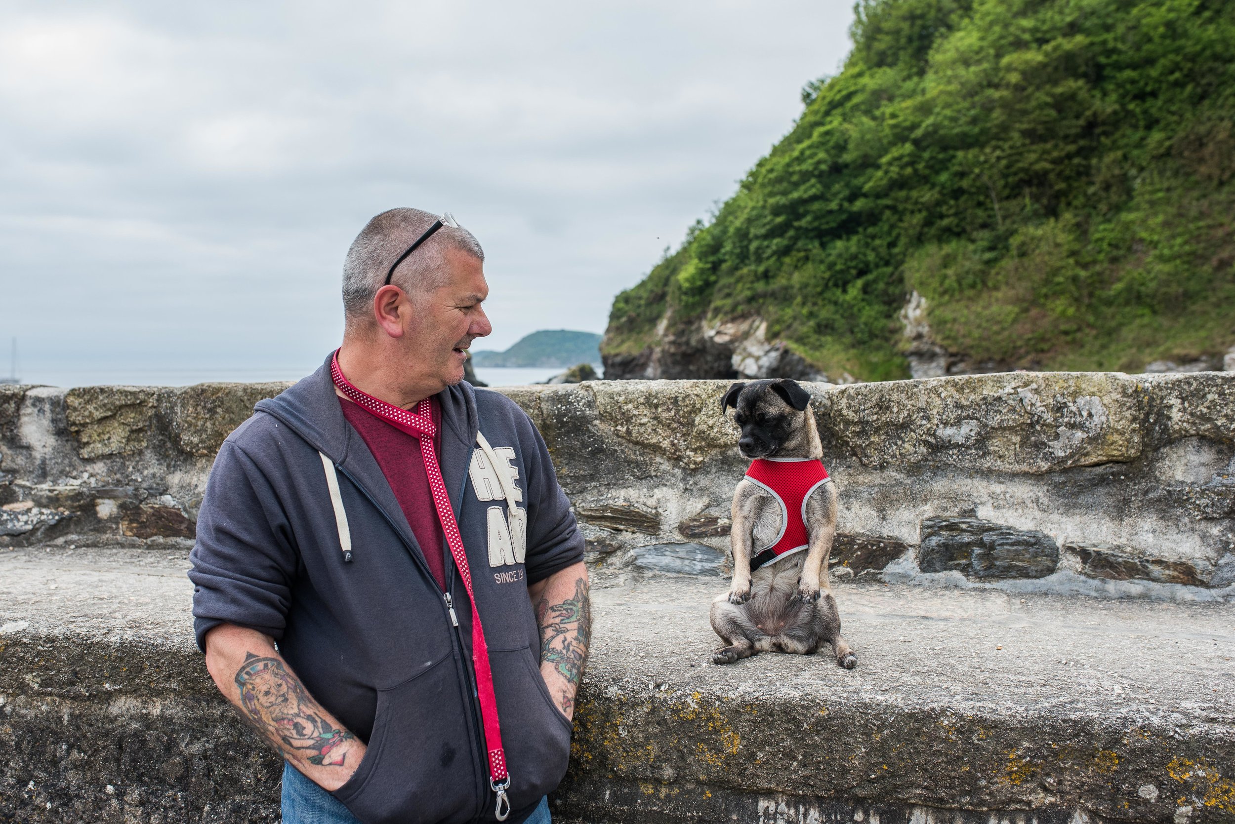 We met a few characters along the way. This gentleman gave us his dog's Facebook profile address before we parted ways.