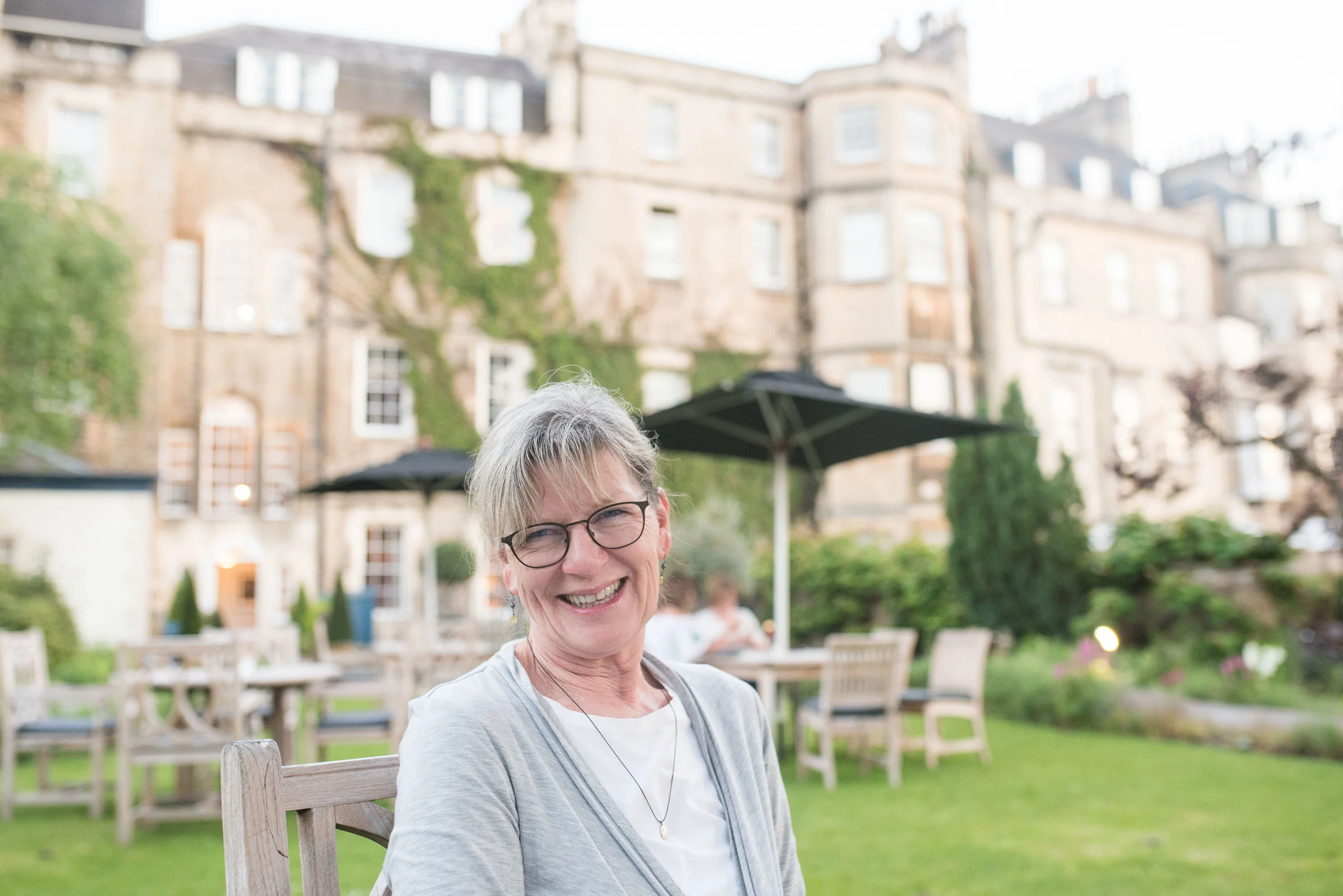Back at the hotel, we stopped in the garden for a glass (or two) of wine. And tried not to think about going back to our regular lives of work, housecleaning, eating the kids' leftover lunches as our meals and opening a week's worth of bills would feel like.