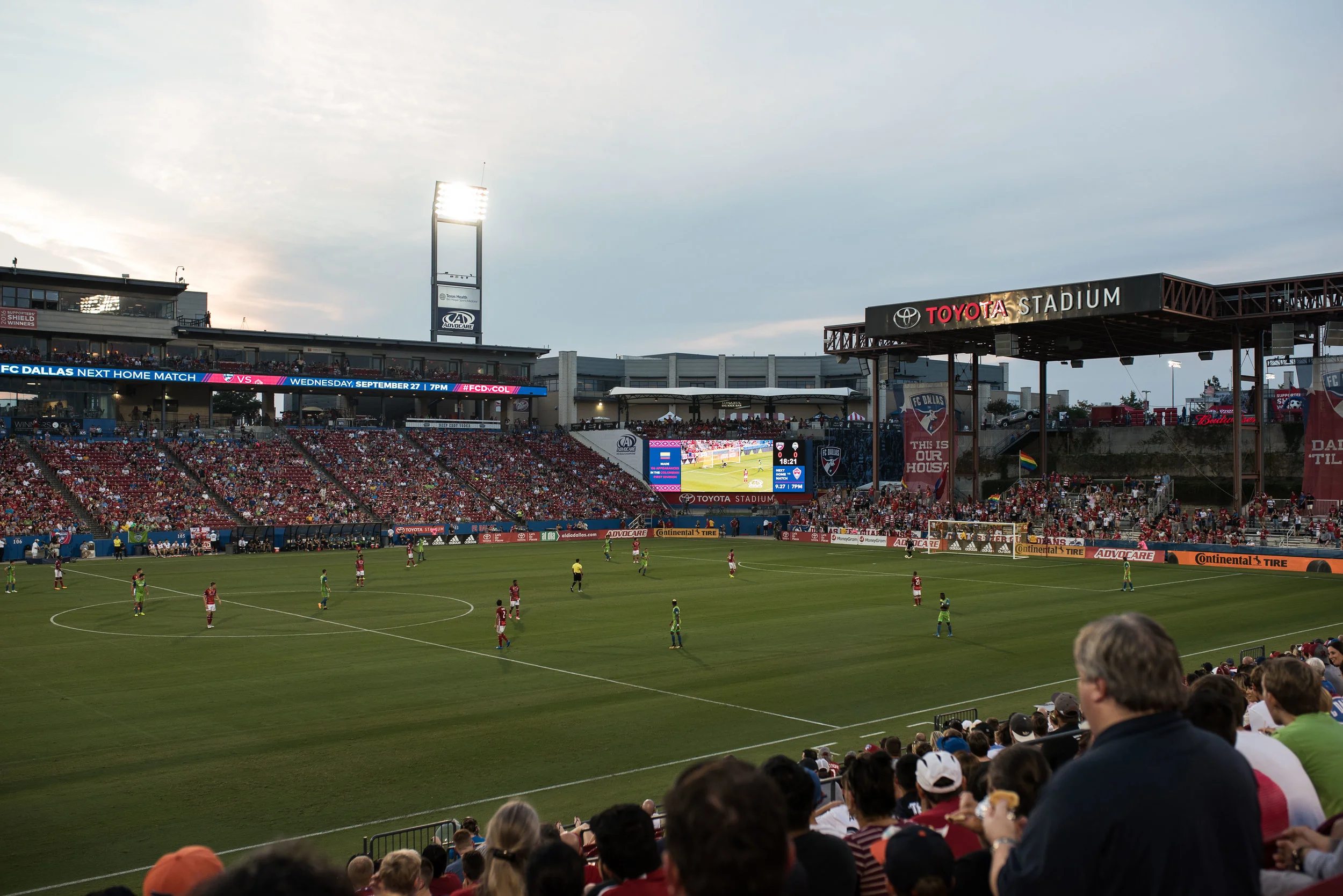 His birthday wish was to have hibachi for dinner and go to an FC Dallas game with his best bud. 