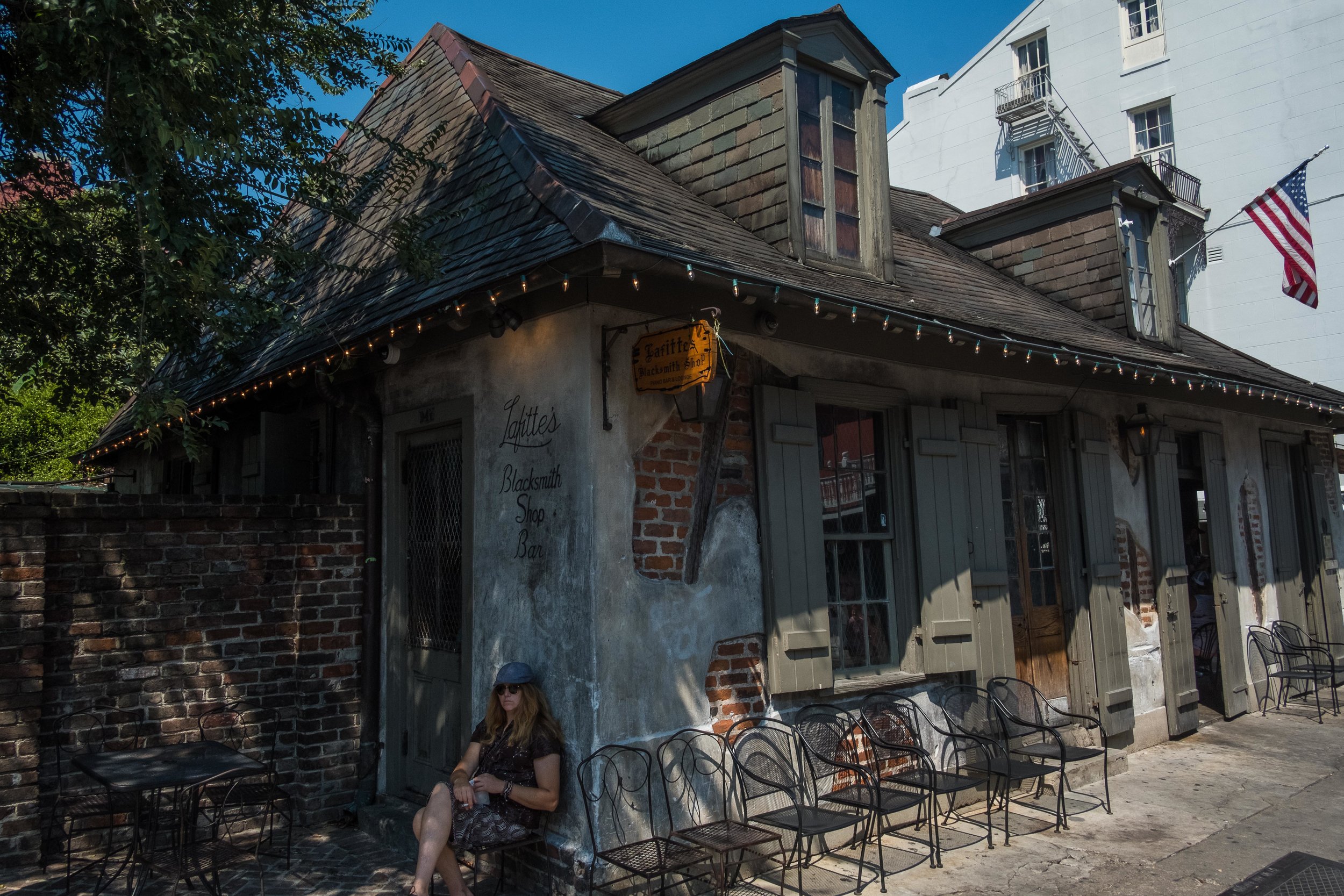 Lafitte's Blacksmith Shop, the oldest building in the U.S. housing a bar.&nbsp;