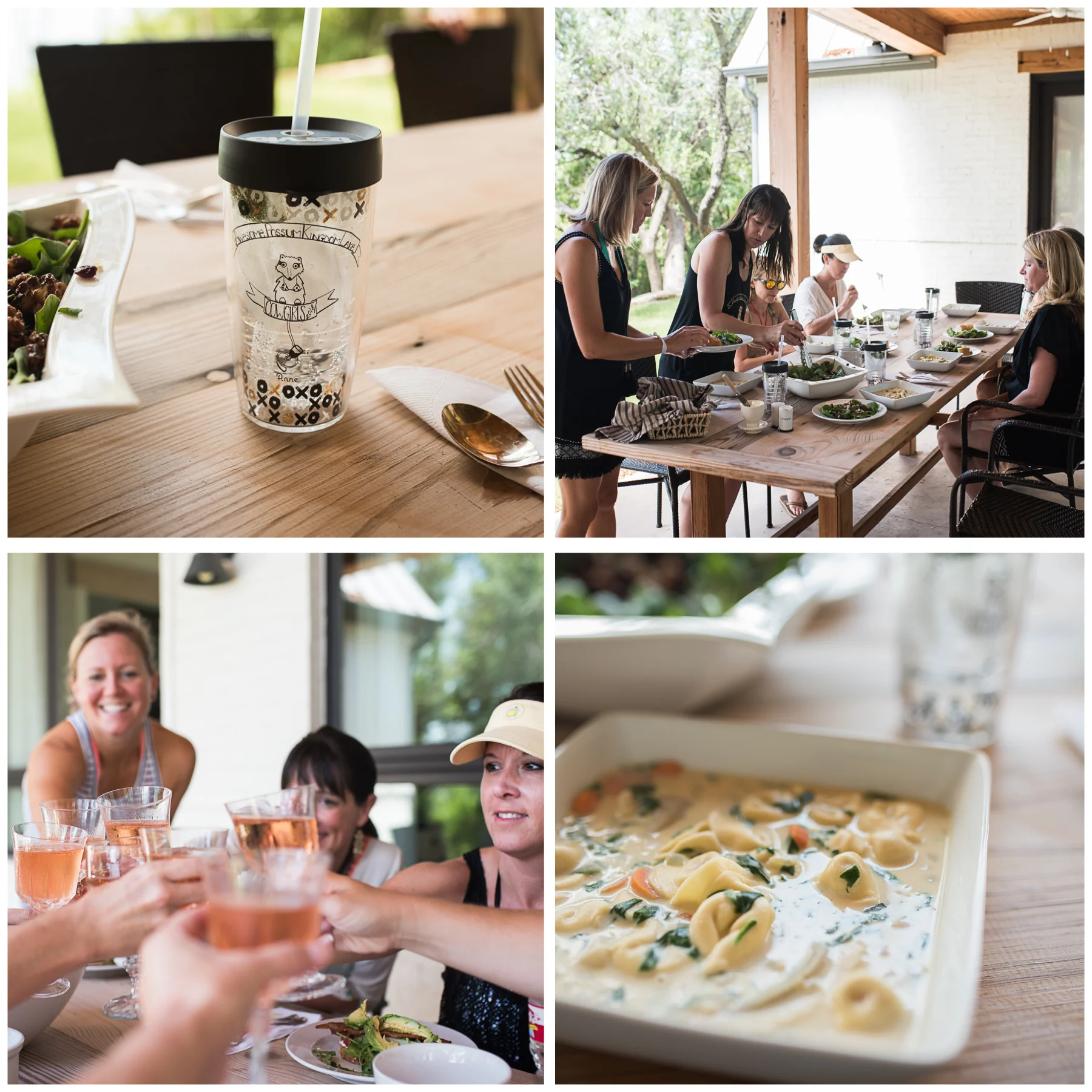 Aside from all being really awesome people, I'd also like to point out how great these ladies are when it comes to serving up a beautiful meal, paired with just the right bubbly.