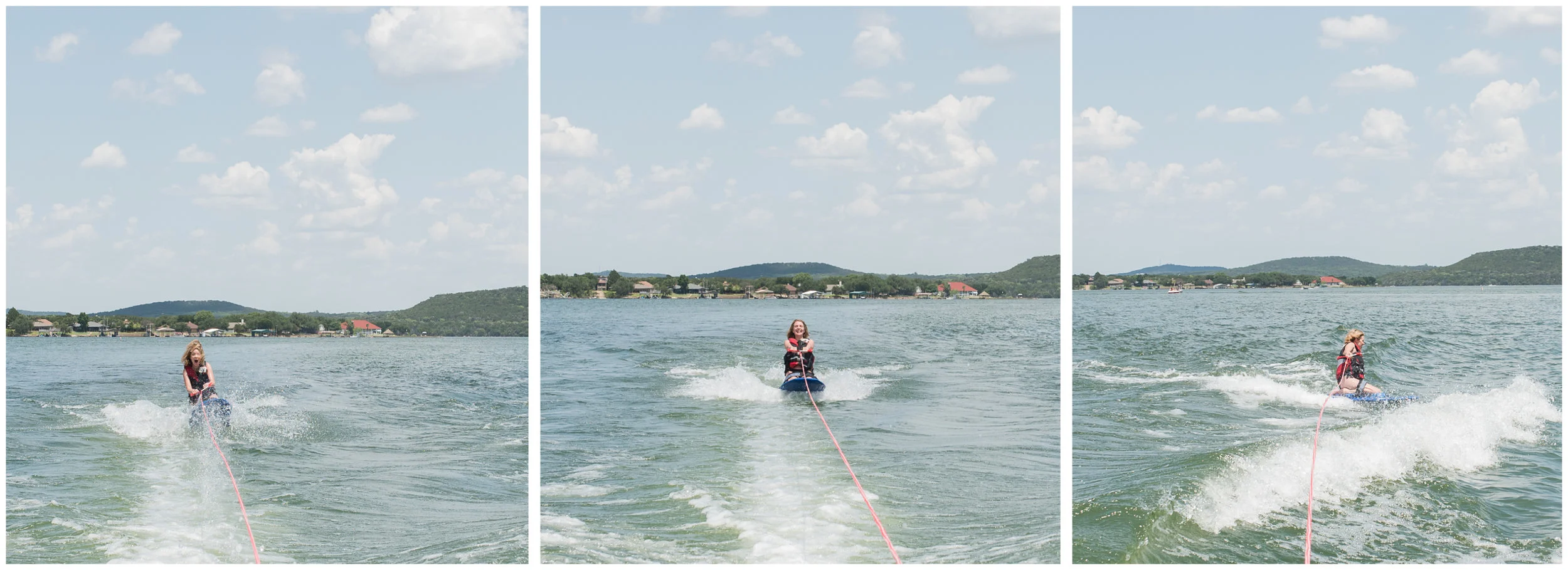We made a gametime decision to bench the tube and pull out the kneeboard for this summer's watersport adventure. Solid decision!